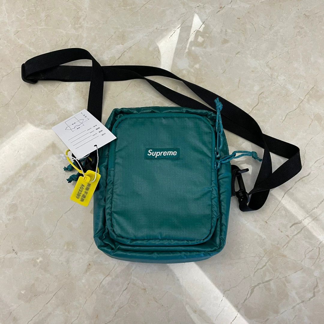 Supreme 43th Lake Green Nylon Crossbody Bag