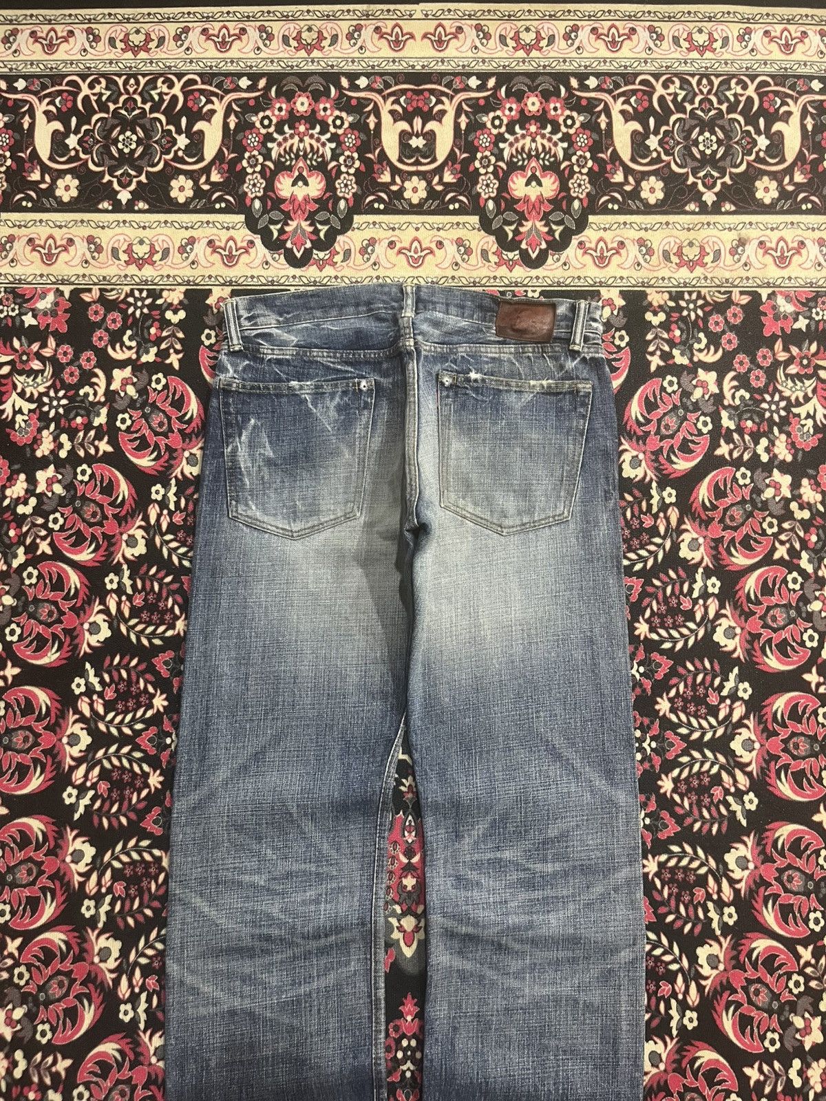 Eternal Vintage Japanese Brand Eternal Blue Faded Washed Slash Jeans Size US 32 / EU 48 - 8 Thumbnail