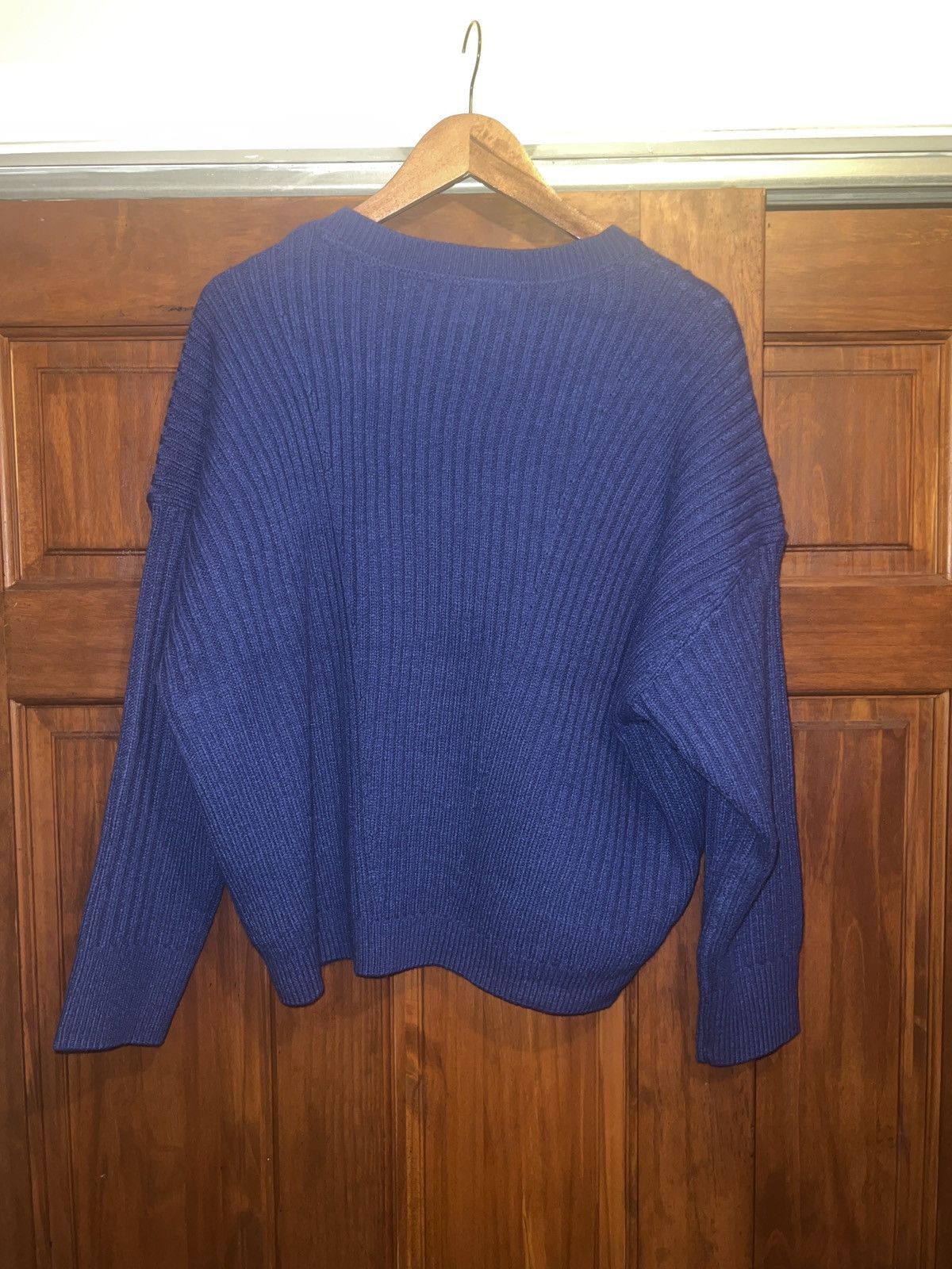 Tommy Hilfiger Tommy Hilfiger blue ribbed knit sweater Size US M / EU 48-50 / 2 - 2 Thumbnail