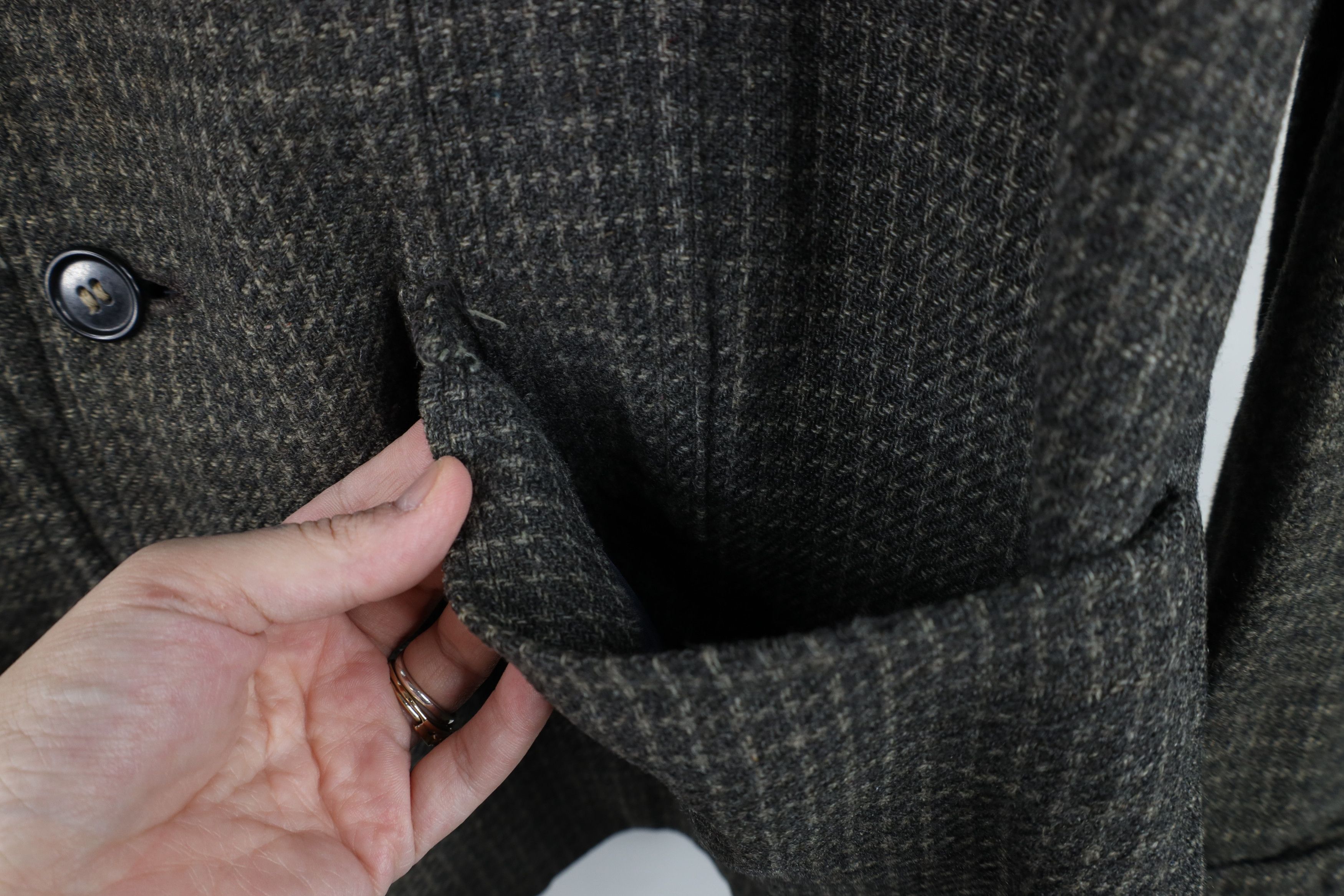 Vintage Vintage 50s Rockabilly Heavyweight Wool Collared Jacket Size US XXL / EU 58 / 5 - 5 Thumbnail