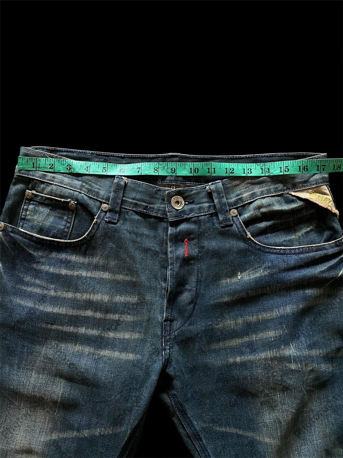 Hysteric Glamour × Japanese Brand × Tornado Mart 💥last call💥Baggy Jeans Vintage Japanese Replay Mud Rusty Size US 34 / EU 50 - 15 Thumbnail