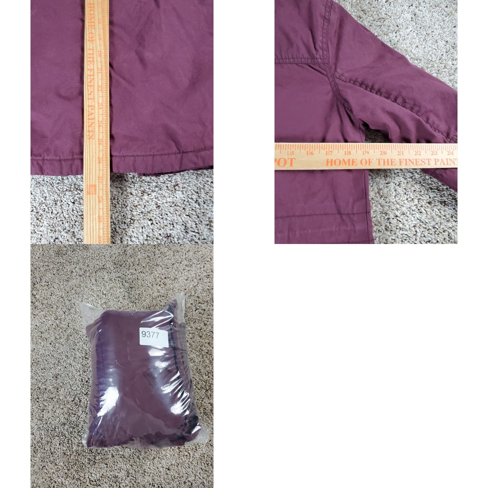 American Eagle Outfitters American Eagle Field Jacket Womens Small Purple Full Zip Fleece Lined Hood Size S / US 4 / IT 40 - 8 Thumbnail