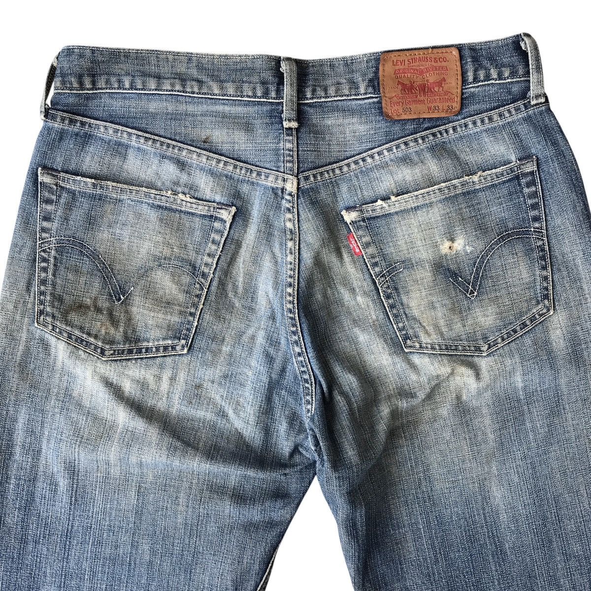 Levi's Levi’s Strauss Lot. 503 Non Selvedge Trash Distressed Denim Size US 33 - 4 Thumbnail