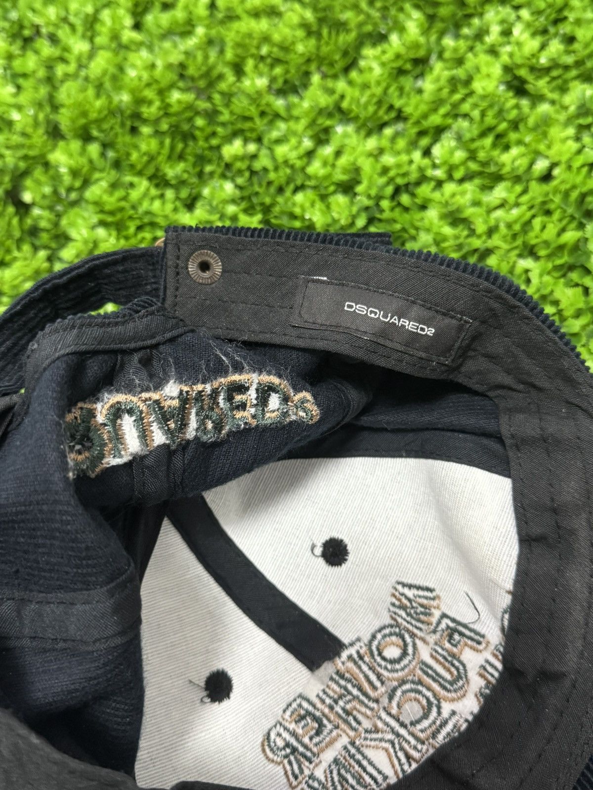 Dsquared2 Dsquared2 "Mother Fuckin Mountaineer" Corduroy Baseball Cap Size ONE SIZE - 5 Thumbnail
