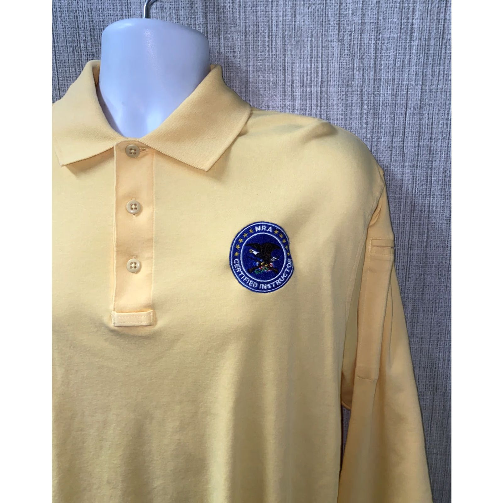 Vintage 5.11 Tactical Men's Yellow Long Sleeve Golf Polo Shirt Size M NRA Certified Size US M / EU 48-50 / 2 - 2 Thumbnail