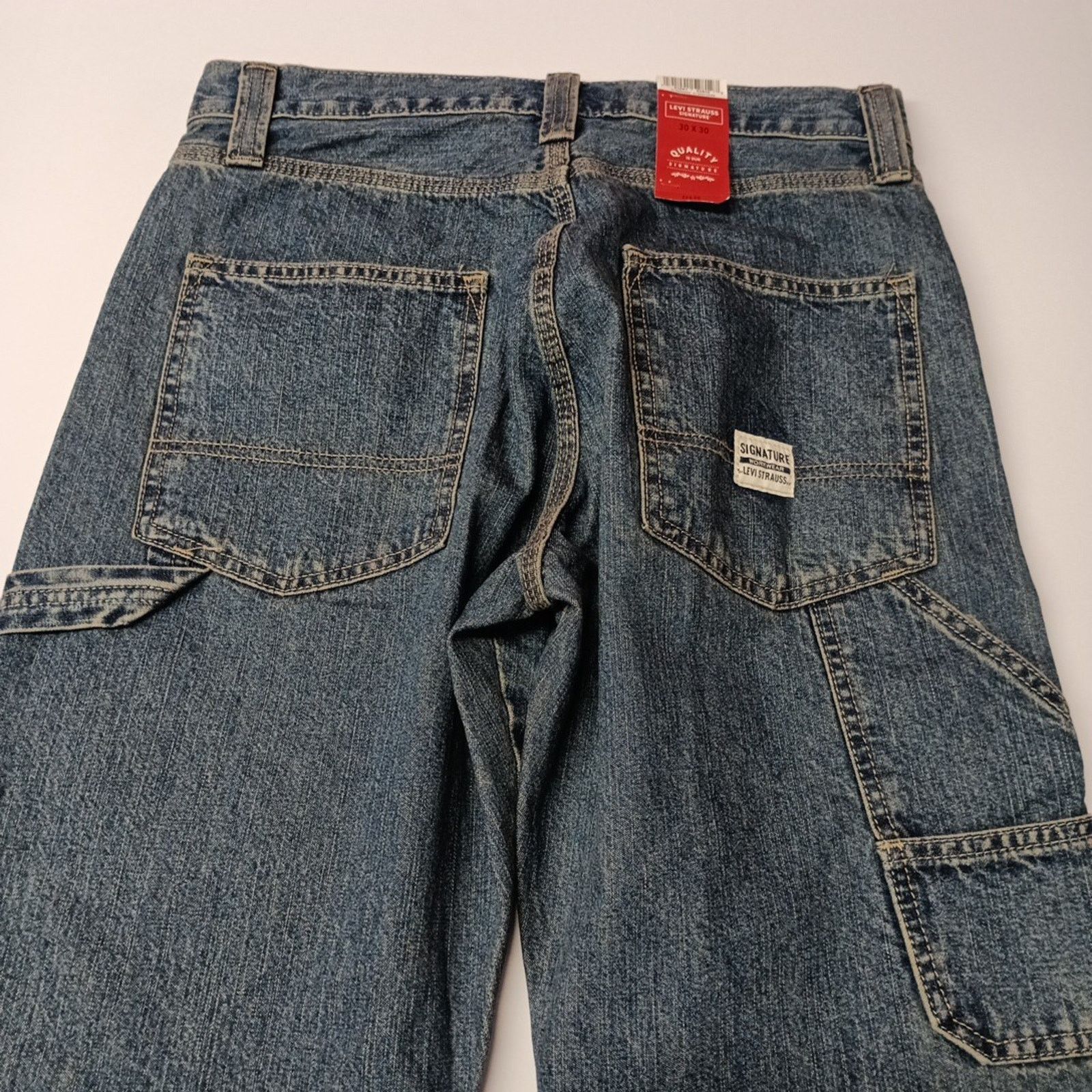 Levi's Signature Levi Strauss Carpenter Jeans Men's 30x30 Blue Size US 30 / EU 46 - 8 Thumbnail