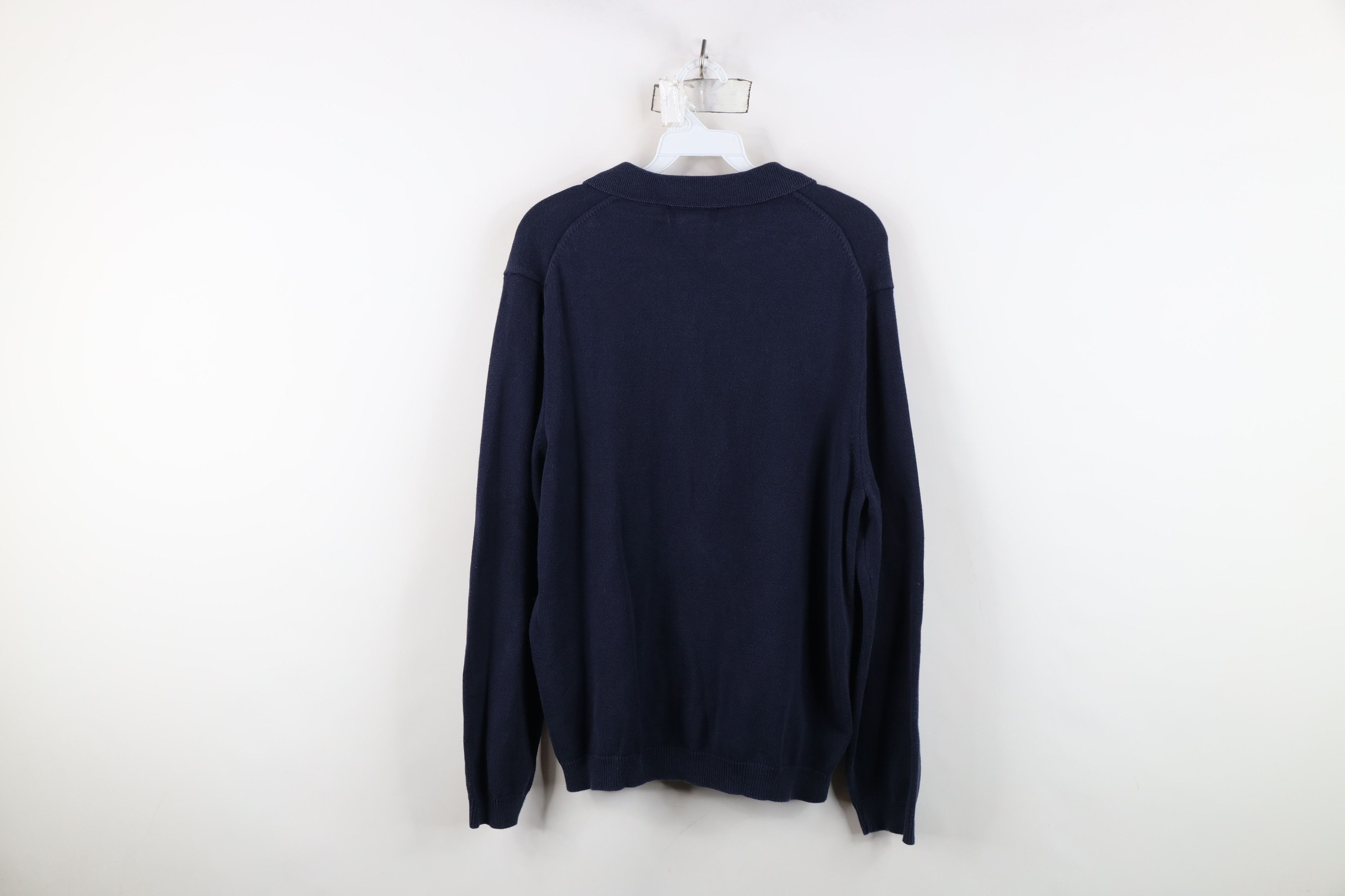 Eddie Bauer Vintage Eddie Bauer Blank Cotton Knit Collared Sweater Blue Size US M / EU 48-50 / 2 - 9 Thumbnail