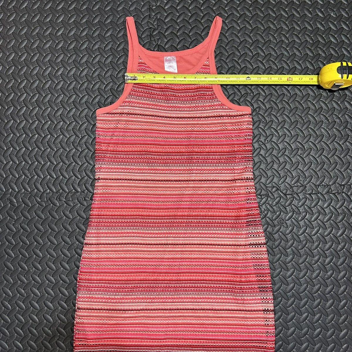 Other No Boundaries Midi Dress Striped Knit Tank Pink Womens Large Size L / US 10 / IT 46 - 5 Thumbnail