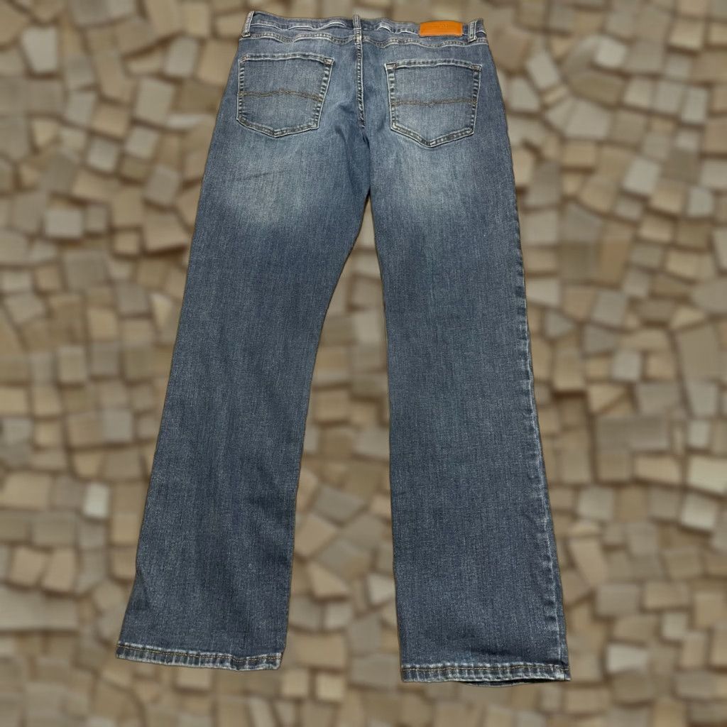 Lucky Brand Lucky Brand Jeans Mens 34/32 Blue Denim 410 Athletic Straight Straight Jeans Denim 5-Pocket Regular Rise Mid Vintage No Size US 34 / EU 50 - 1 Thumbnail