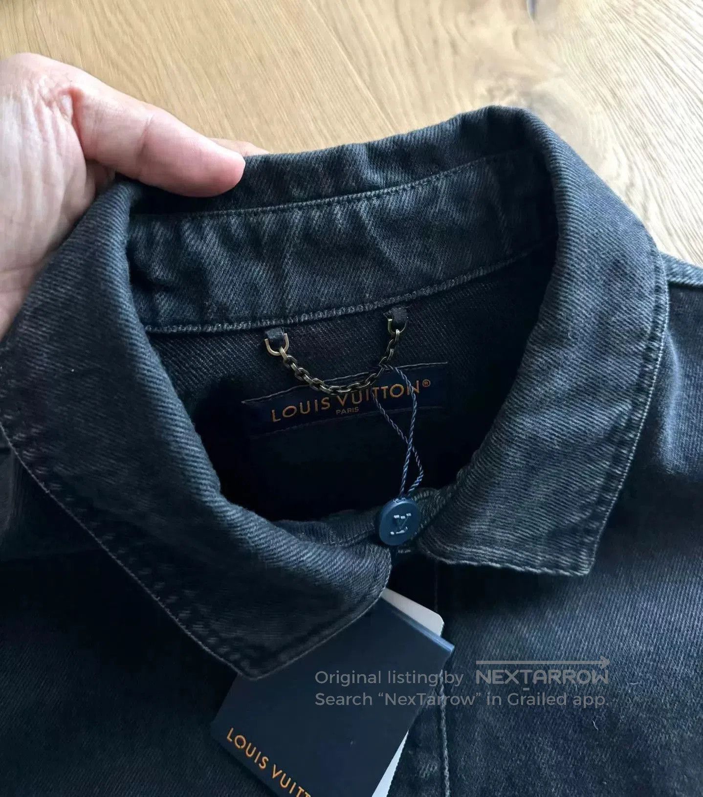 Louis Vuitton Louis Vuitton Black Embossed Monogram Denim Jacket. Size US M / EU 48-50 / 2 - 4 Thumbnail