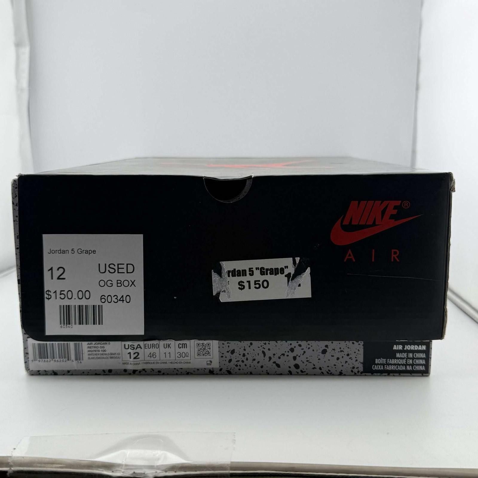 Nike Nike Air Jordan 5 Grape Sneakers US 12 Used with Box Size US 12 / EU 45 - 8 Thumbnail