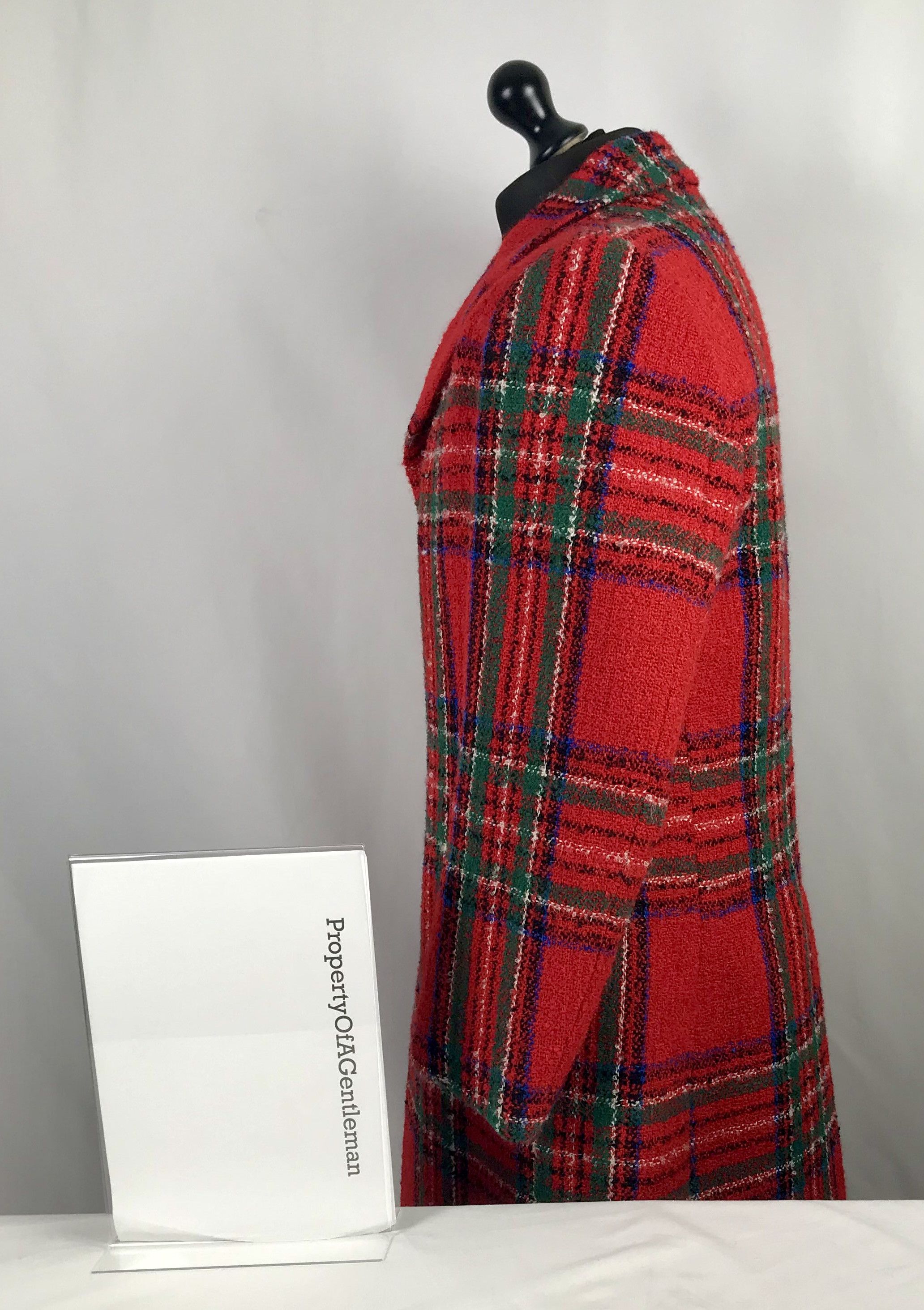 Gucci Gucci Men's Red Tartan Overcoat Size US L / EU 52-54 / 3 - 4 Thumbnail