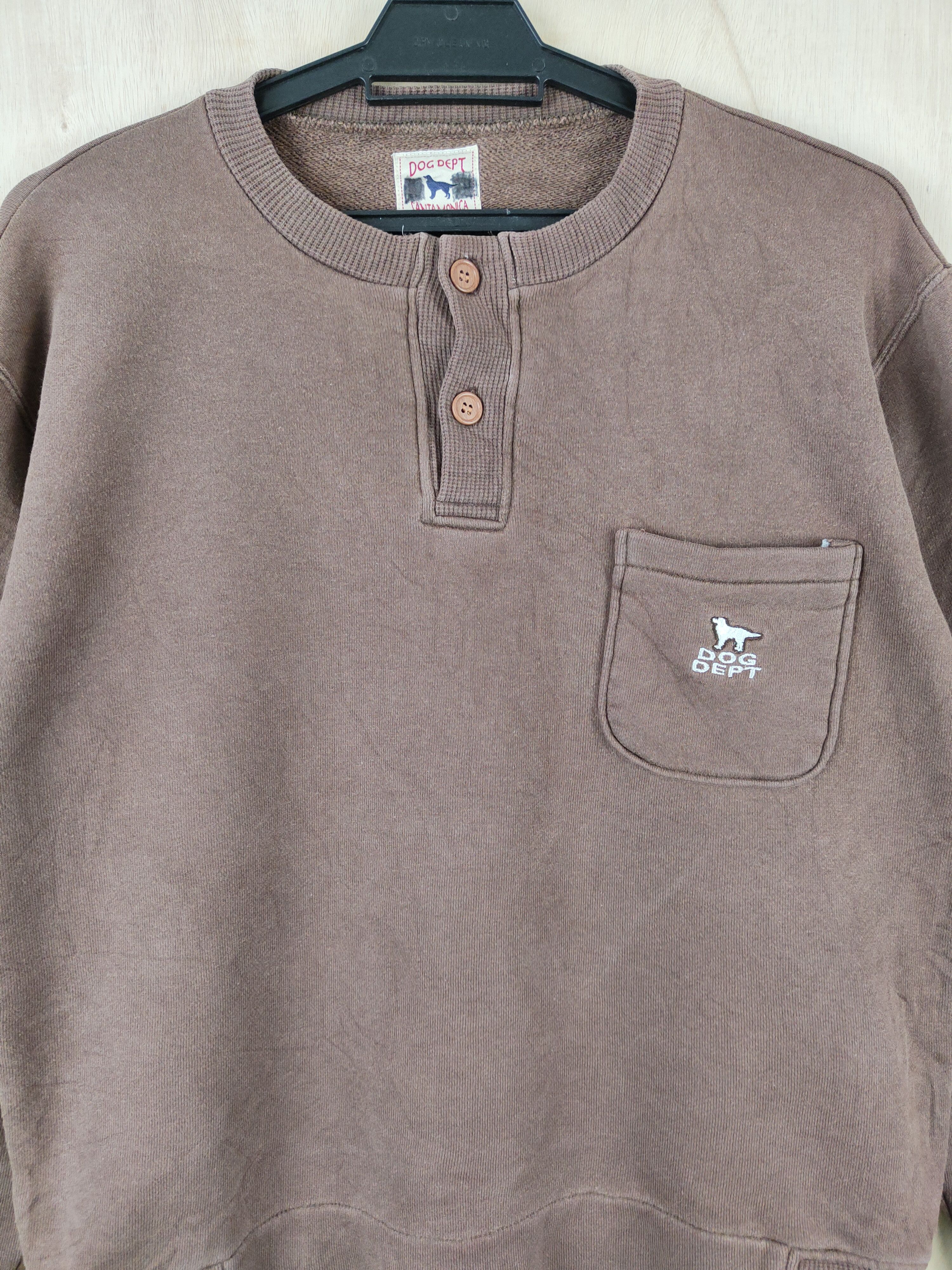 Japanese Brand Dog Dept Dark Brown Sweatshirts #S2565 Size US S / EU 44-46 / 1 - 2 Thumbnail