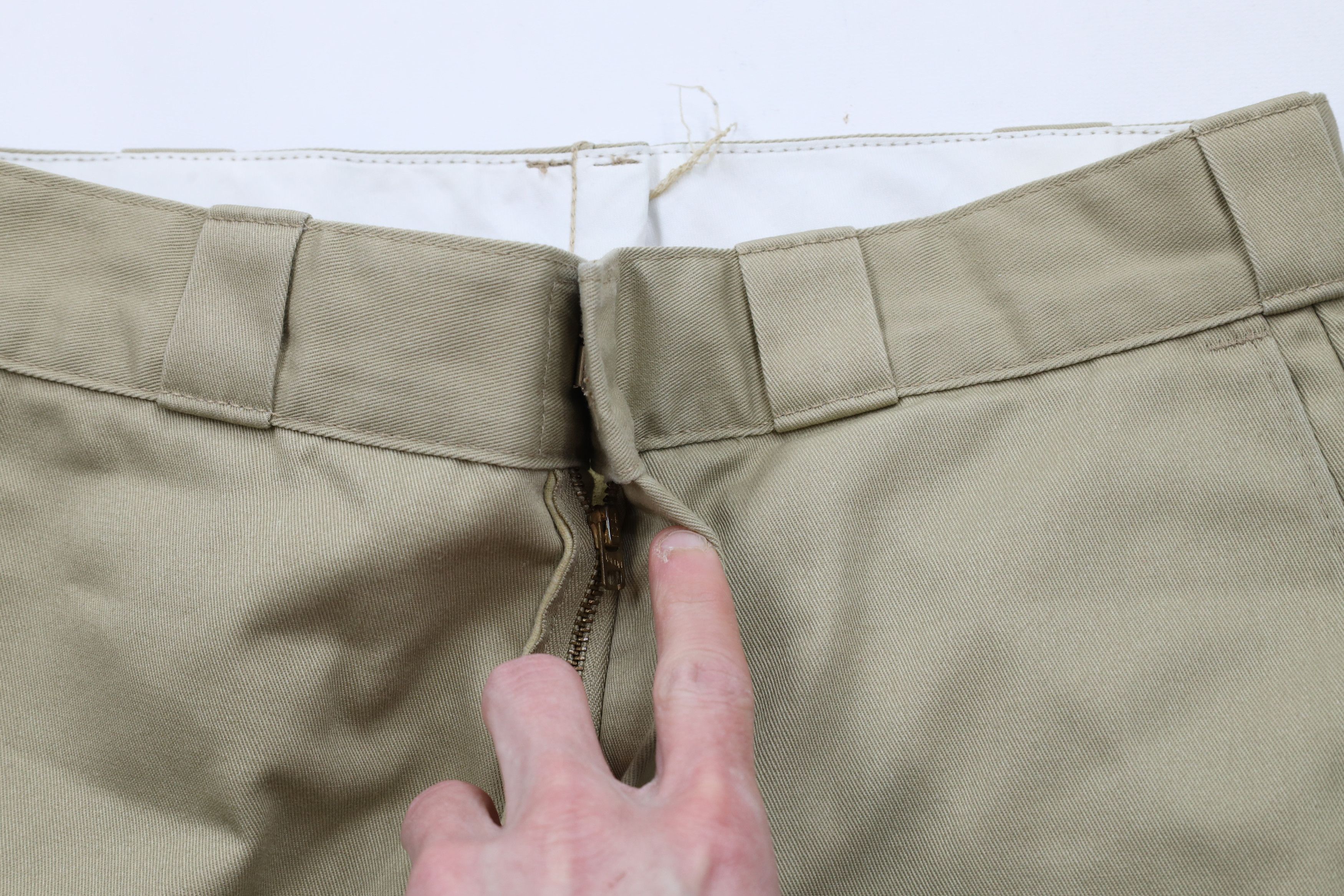 Dickies × Vintage Vintage 70s Dickies Lined Wide Leg Workwear Pants USA Beige Size US 32 / EU 48 - 9 Thumbnail
