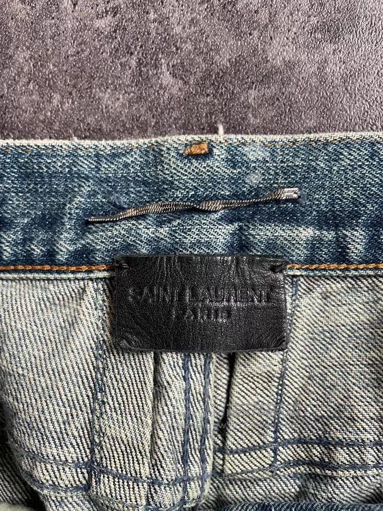 Saint Laurent Paris Saint Laurent Paris Single Knee Cut-out Destroyed Denim Pa Size US 30 / EU 46 - 6 Thumbnail