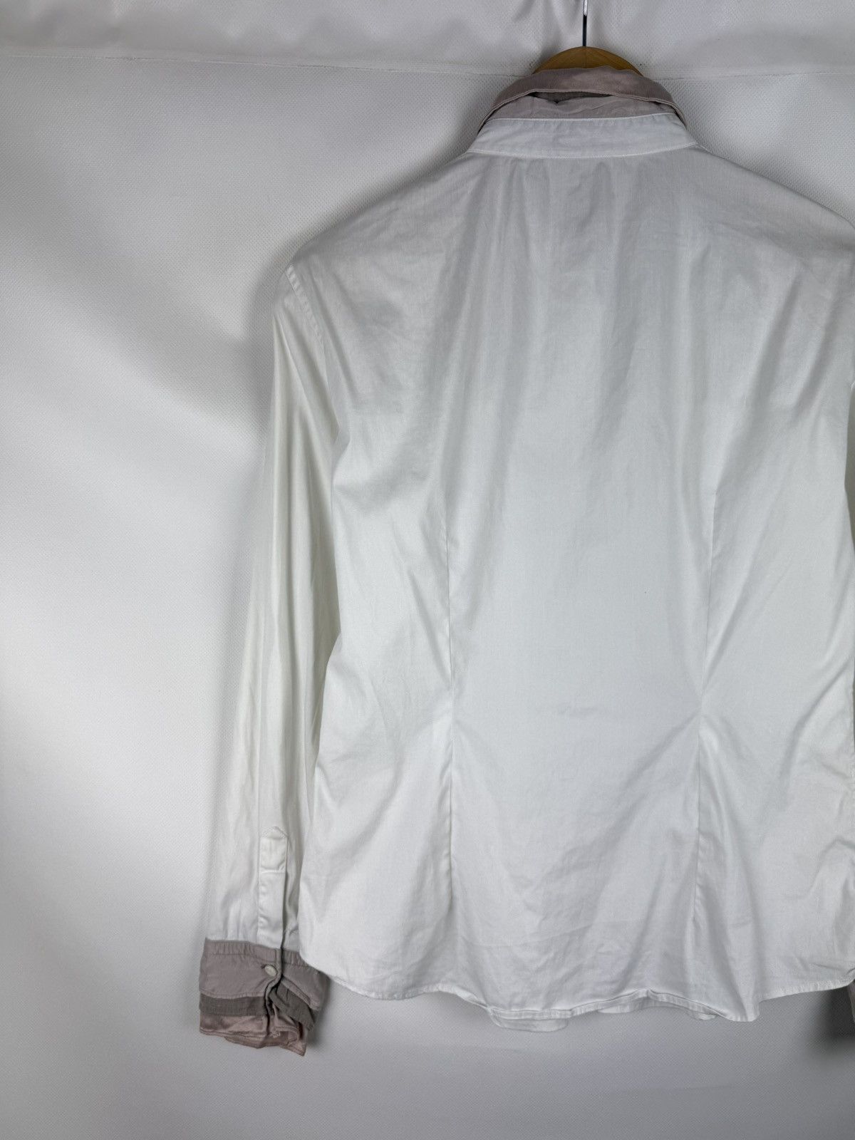 Brunello Cucinelli Brunello Cucinelli Long Sleeve Button Up Cotton / Silk Shirt Size M / US 6-8 / IT 42-44 - 15 Thumbnail