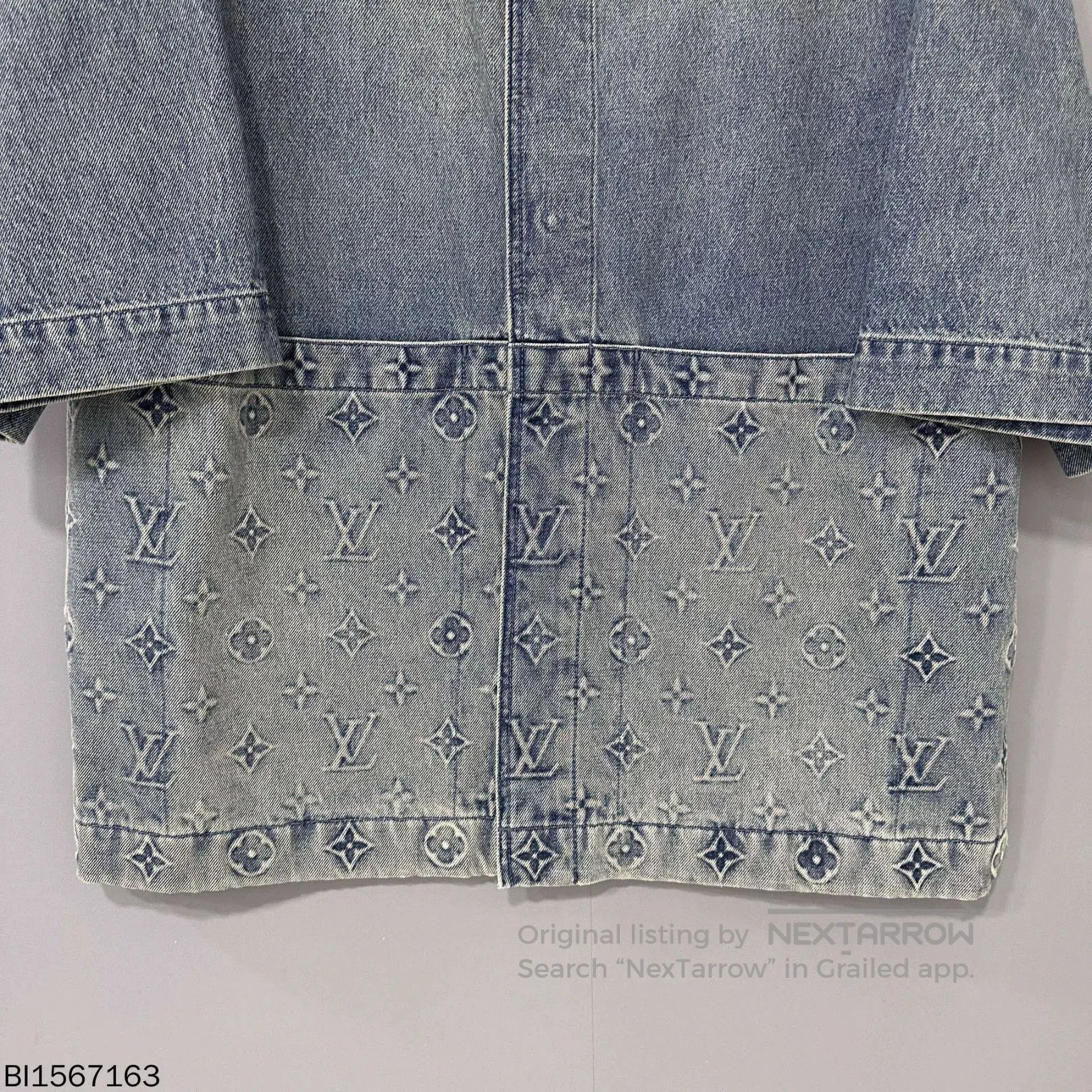 Louis Vuitton Louis Vuitton Embossed Denim Logging Jacket. Size US XL / EU 56 / 4 - 3 Thumbnail