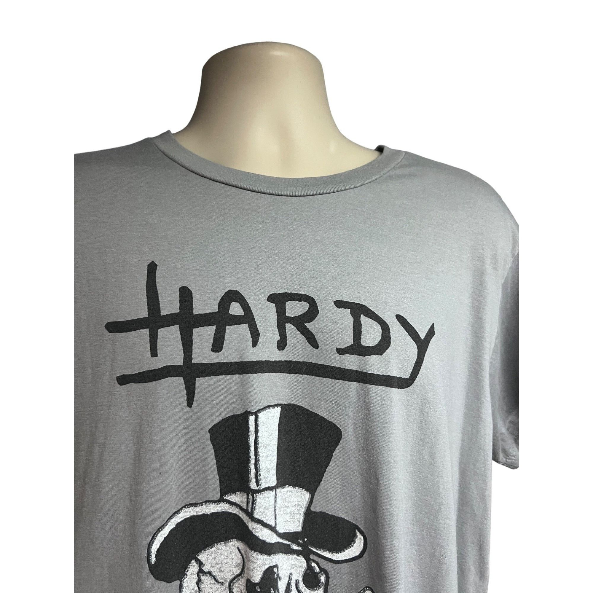 Ed Hardy Ed Hardy Mens Gray Double Graphic T-Shirt Large Stretch Skul Size US L / EU 52-54 / 3 - 5 Thumbnail