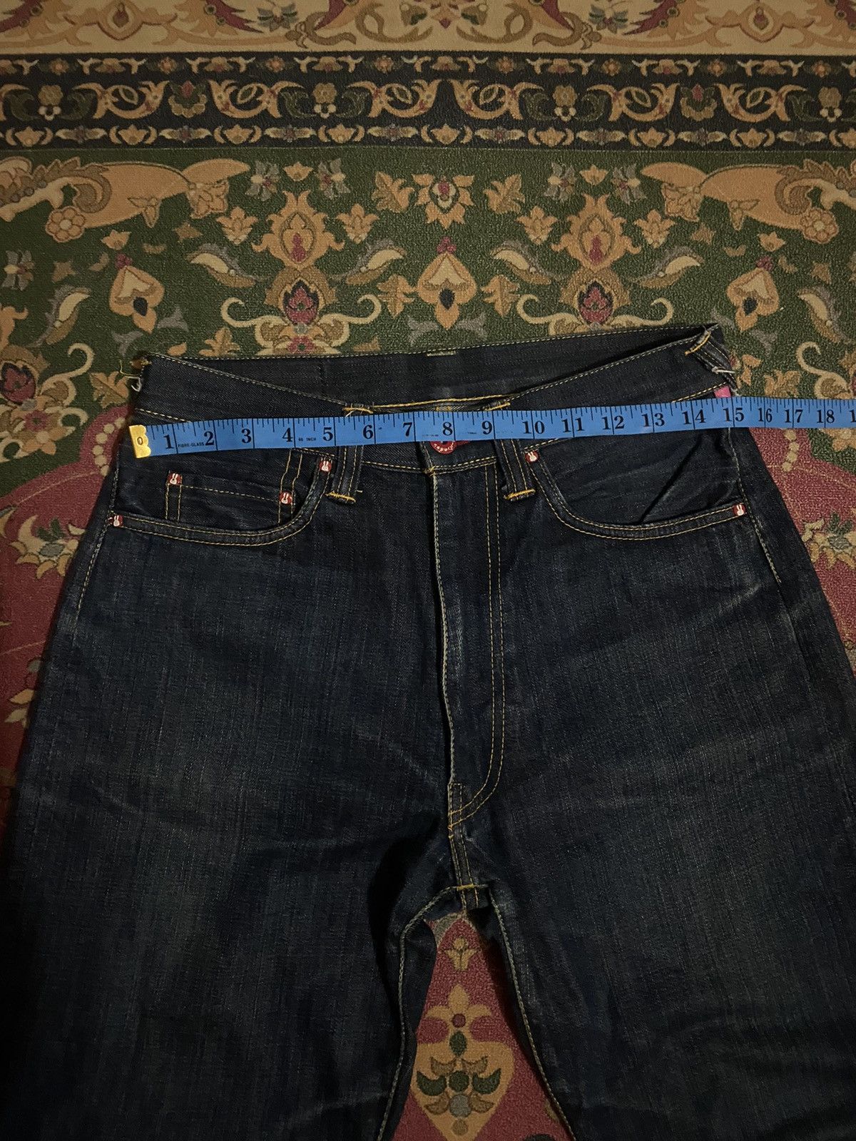Designer × Japanese Brand × Vintage Cune Japan Distressed Rabbit Printed Denim Pants Size US 30 / EU 46 - 15 Thumbnail