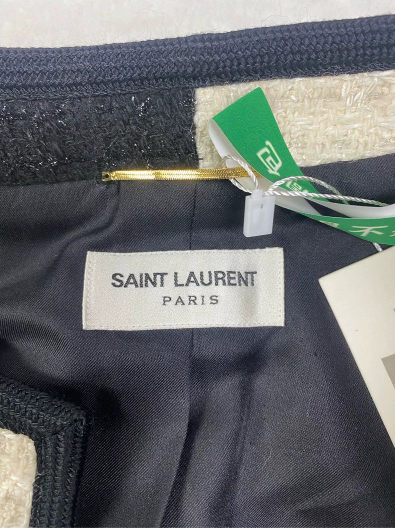 Yves Saint Laurent Saint LaruentBlack and white color-block blazer jacket 2502 Size XS / US 0-2 / IT 36-38 - 3 Thumbnail