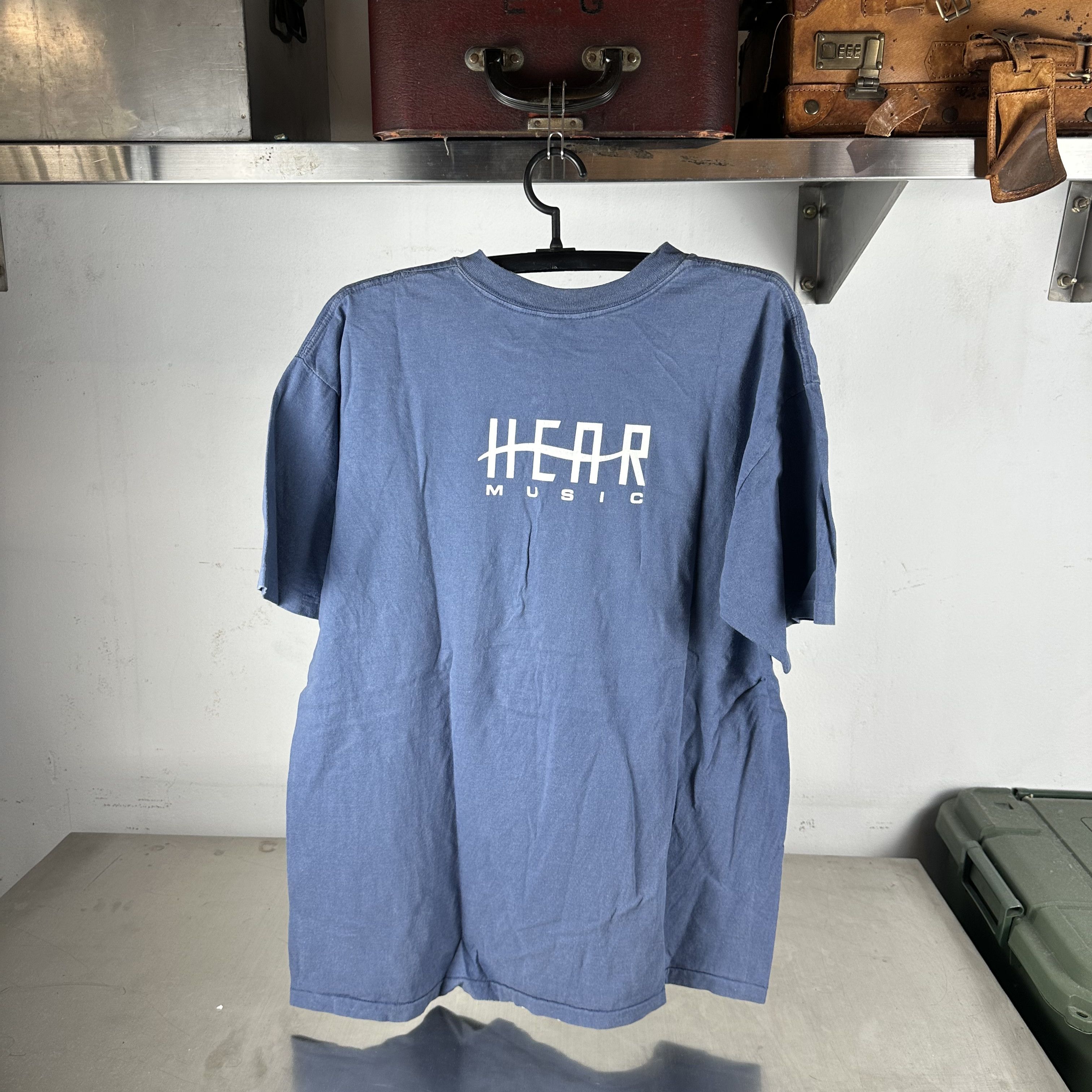 Vintage 90s Hear Music Innovation Courage Rebellion Typography Tee Size US L / EU 52-54 / 3 - 4 Thumbnail