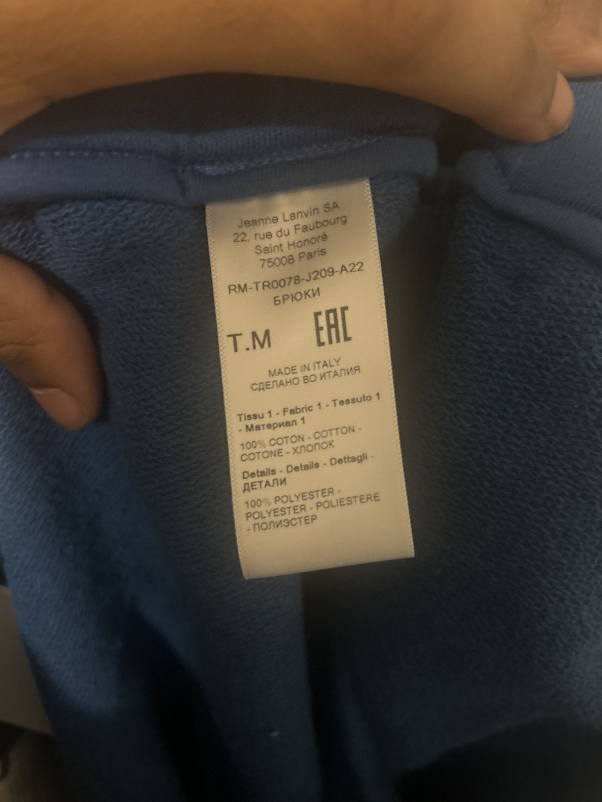 Lanvin Blue Lanvin sweatpants Size US 34 / EU 50 - 5 Thumbnail