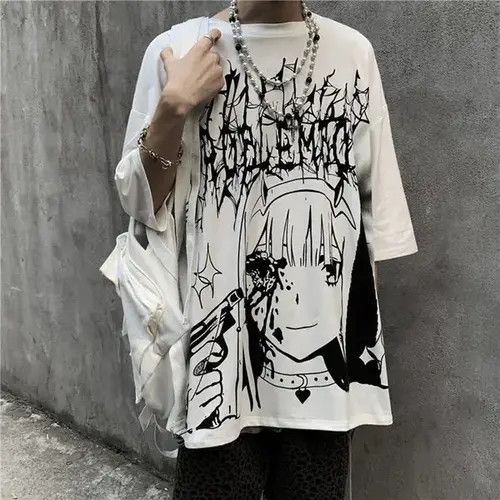 Other Gothic Anime T Shirt Size US XL / EU 56 / 4 - 2 Thumbnail