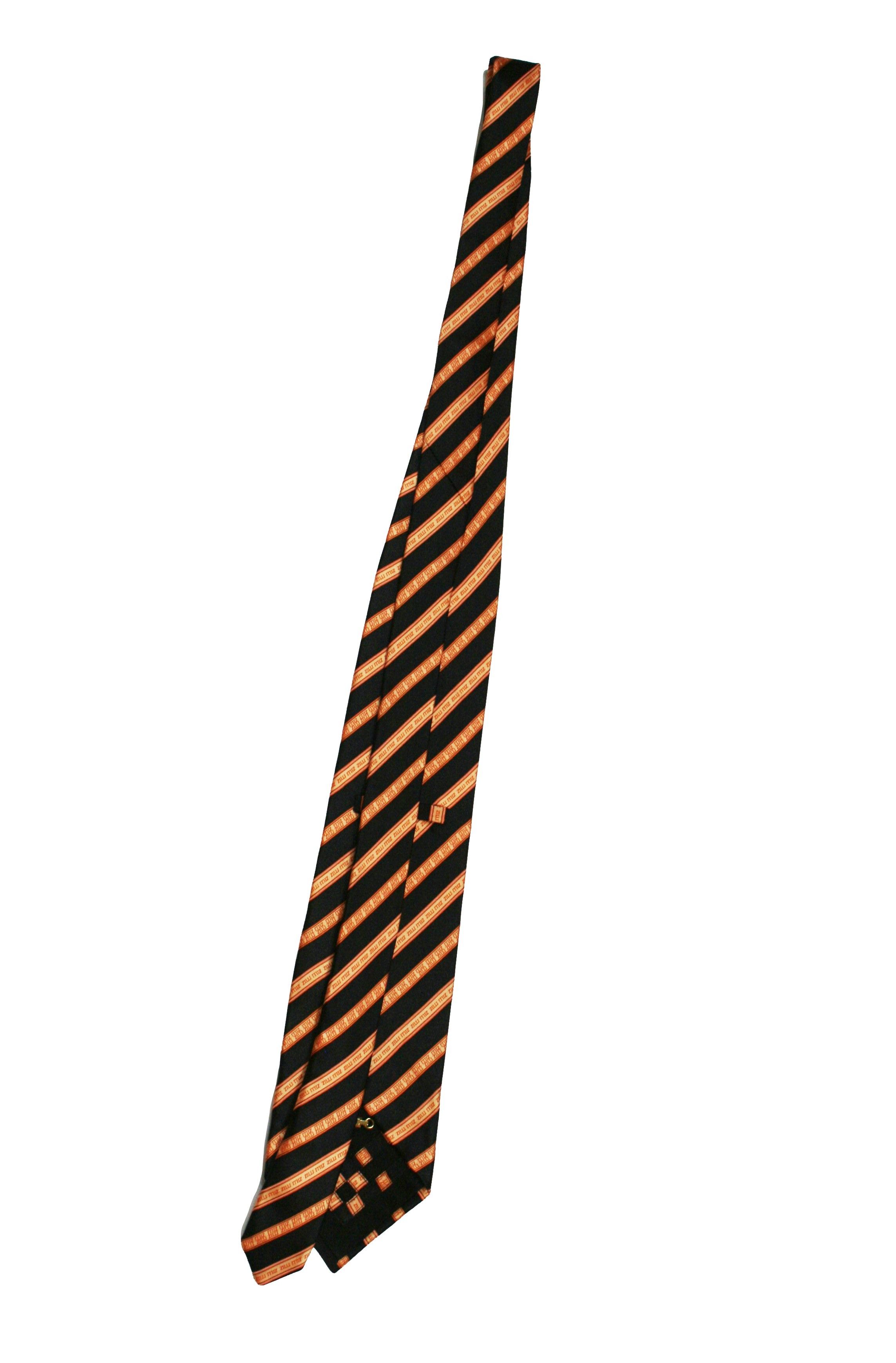 Zilli Striped Silk Tie Size ONE SIZE - 3 Thumbnail