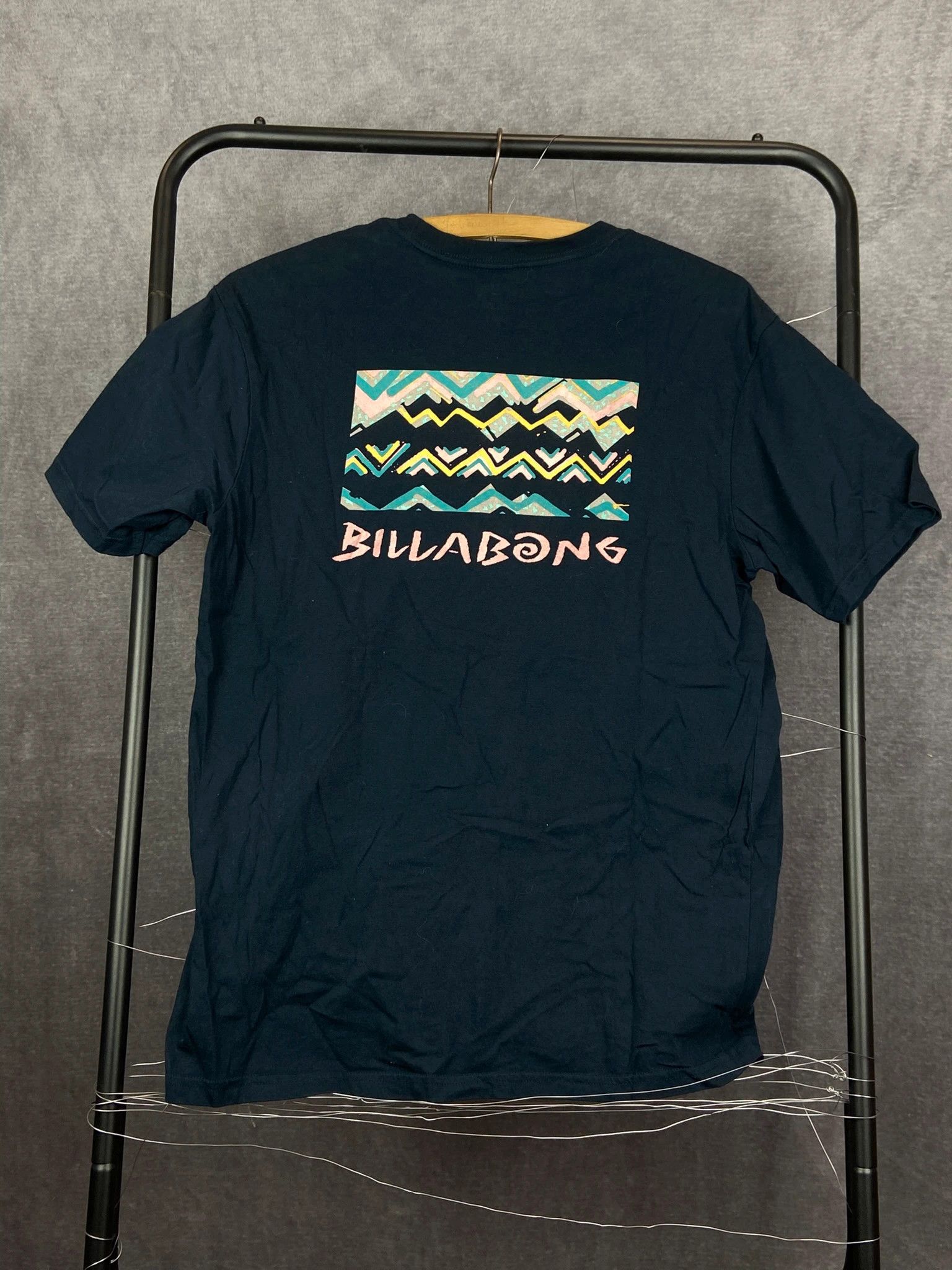 Billabong Billabong T-Shirt Navy Mini Chest Logo Back Print Size US M / EU 48-50 / 2 - 4 Thumbnail
