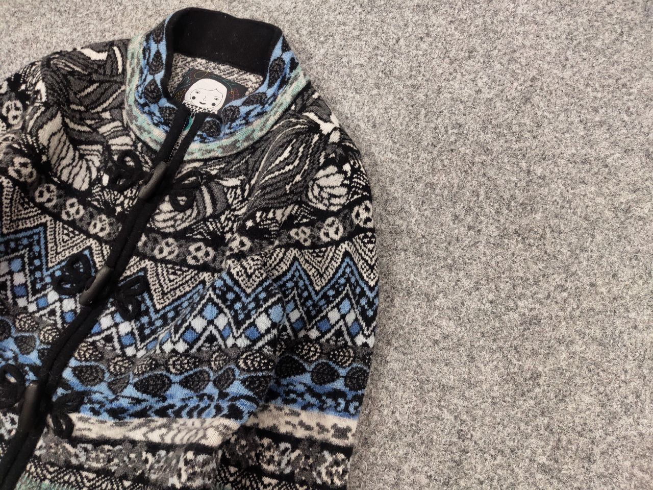 Vintage Vintage Kooi knitwear serbia Design Pattern Zip Knit Sweater Size M / US 6-8 / IT 42-44 - 4 Thumbnail