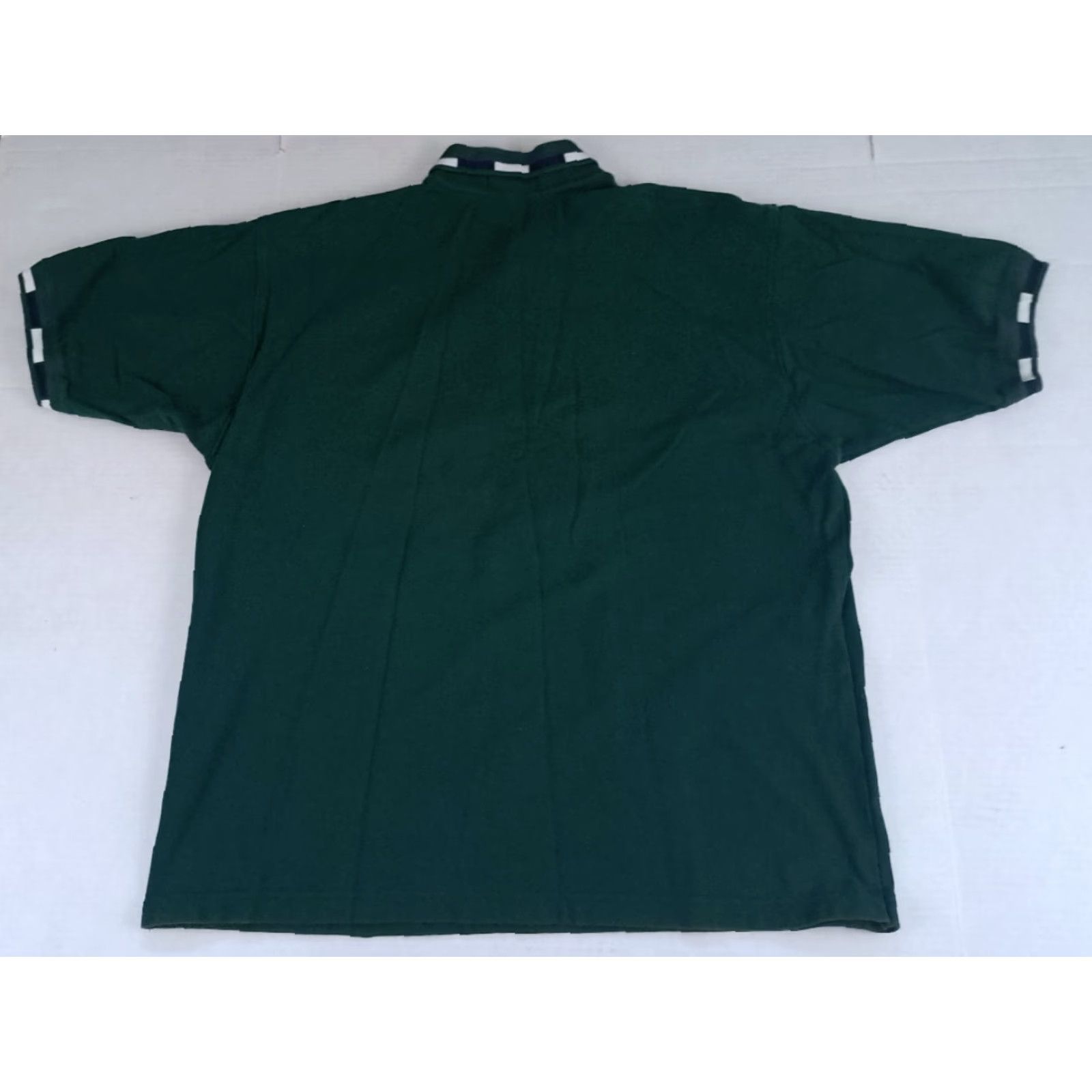 Vintage Vintage King Louie Polo Shirt Button-Up Short Sleeve Unisex Adults XL Green USA Embroidered Cotton Canvas 27in Long 25in Pit to Pit US Flag Theme Size US XL / EU 56 / 4 - 7 Thumbnail
