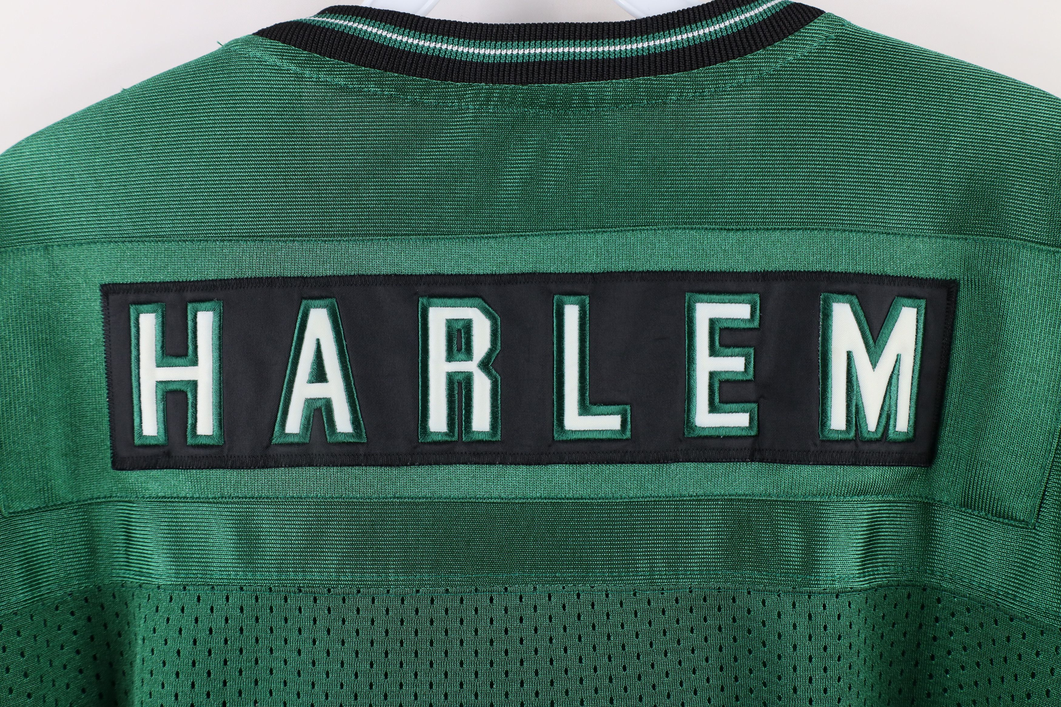Vintage Vintage Streetwear Spell Out Harlem Football Jersey Green Size US XL / EU 56 / 4 - 10 Thumbnail