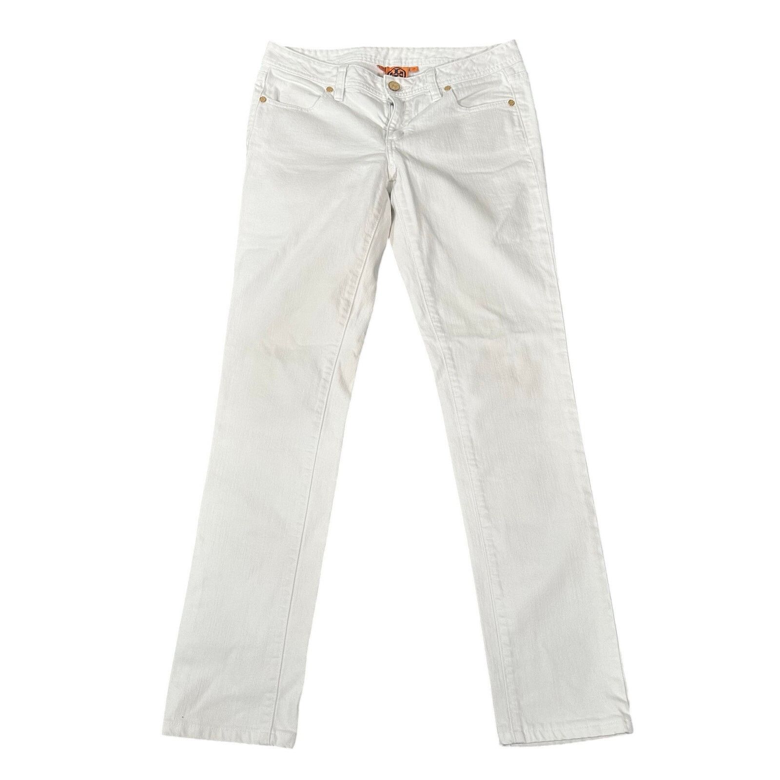 Tory Burch Tory Burch Women's Super Skinny Jeans White Size 29 Size 29" - 1 Thumbnail