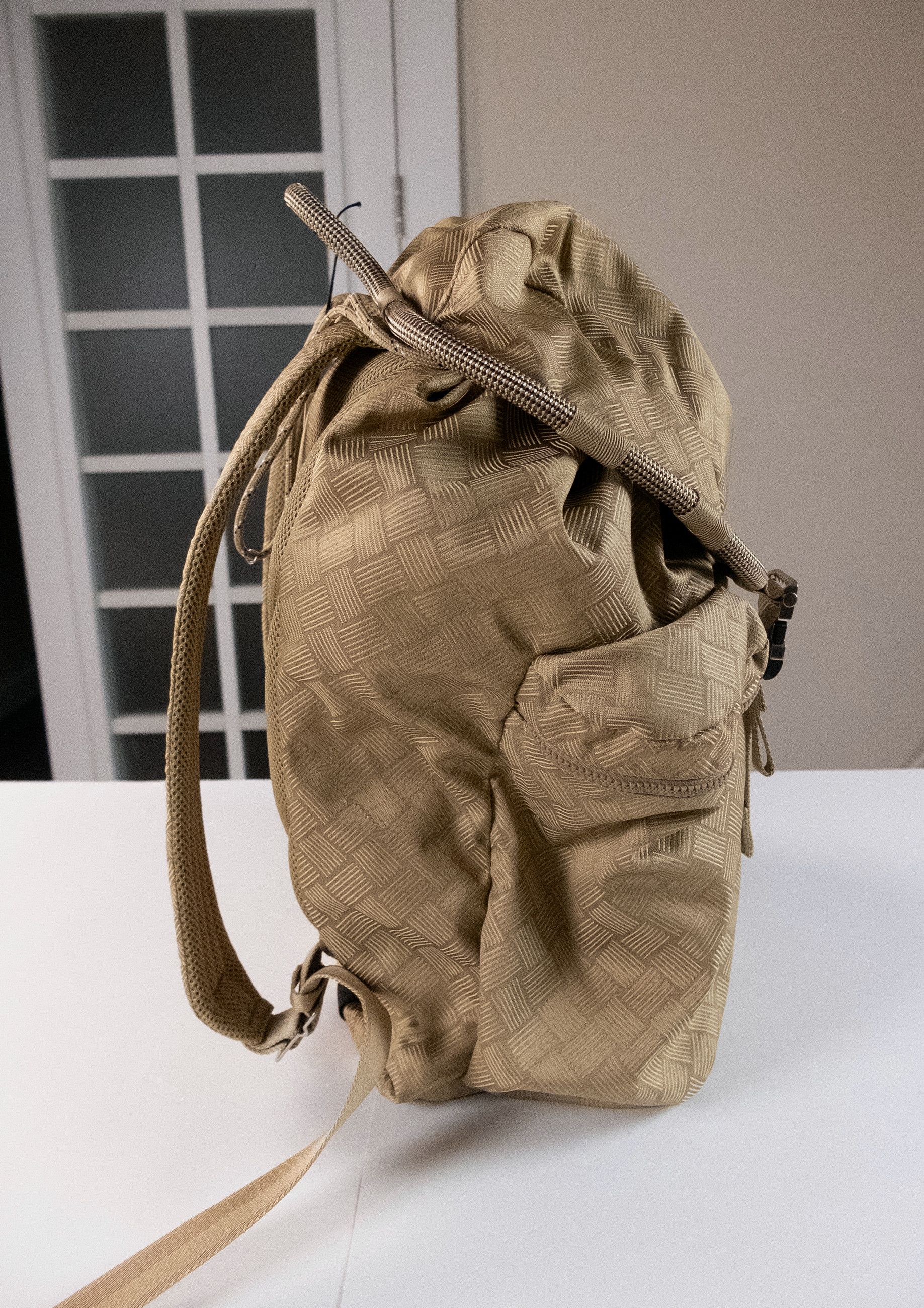 Bottega Veneta BOTTEGA VENETA Alto beige intreciato pattern backpack Size ONE SIZE - 10 Thumbnail