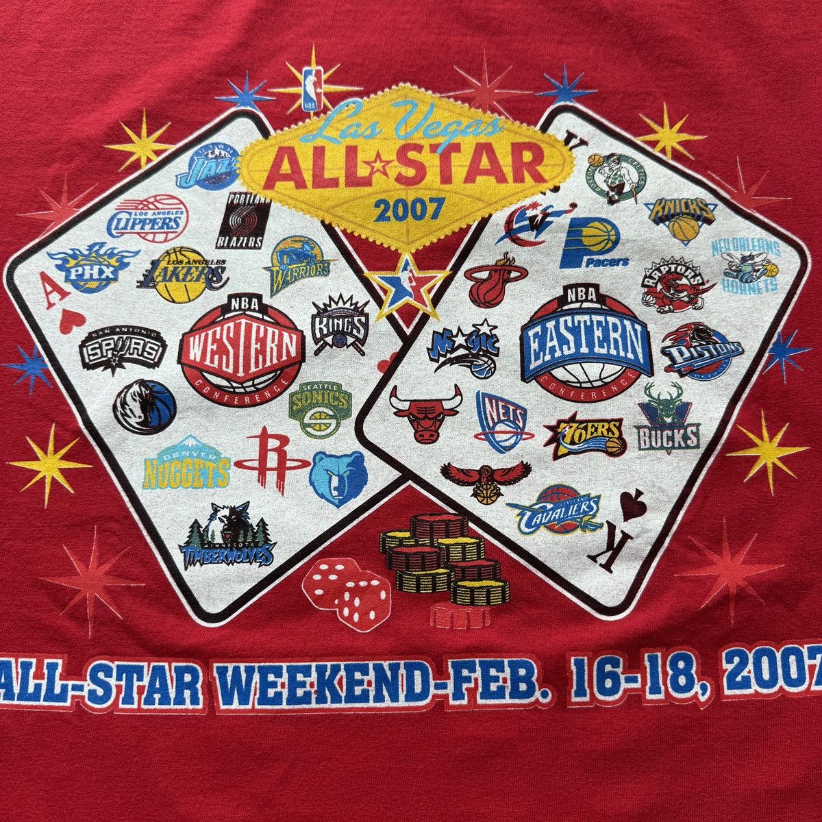 NBA 2007 NBA ALL STAR Game Las Vegas basketball West East Size US XXL / EU 58 / 5 - 6 Thumbnail