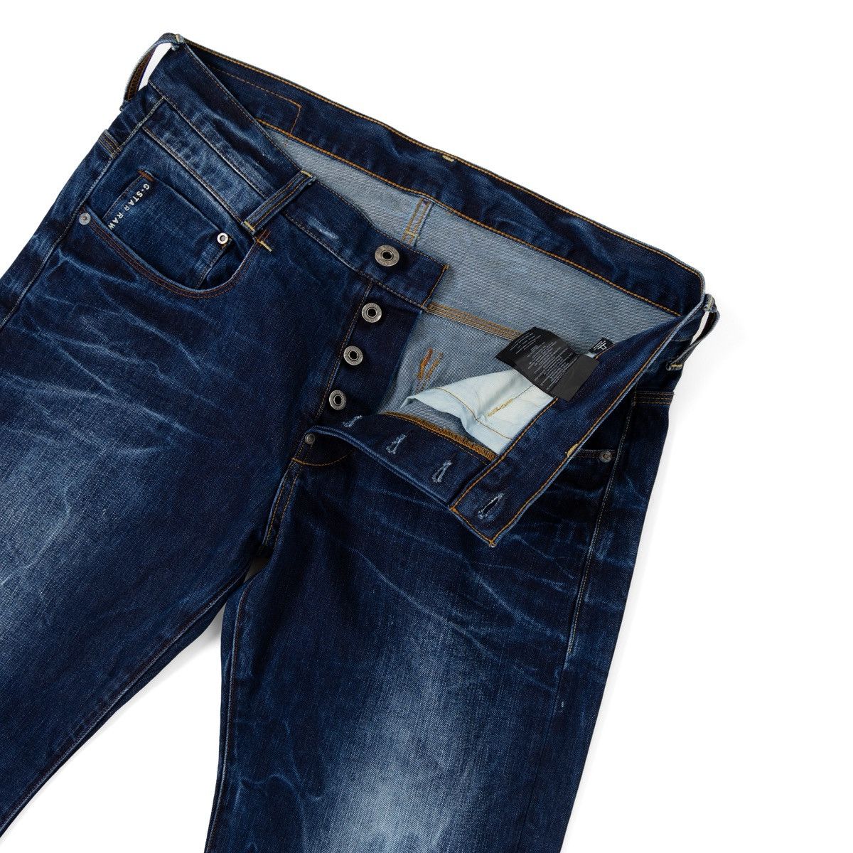 G-Star G-Star Raw Radar Jeans Dark Blue Button Fly Denim Straight Size US 34 / EU 50 - 3 Thumbnail