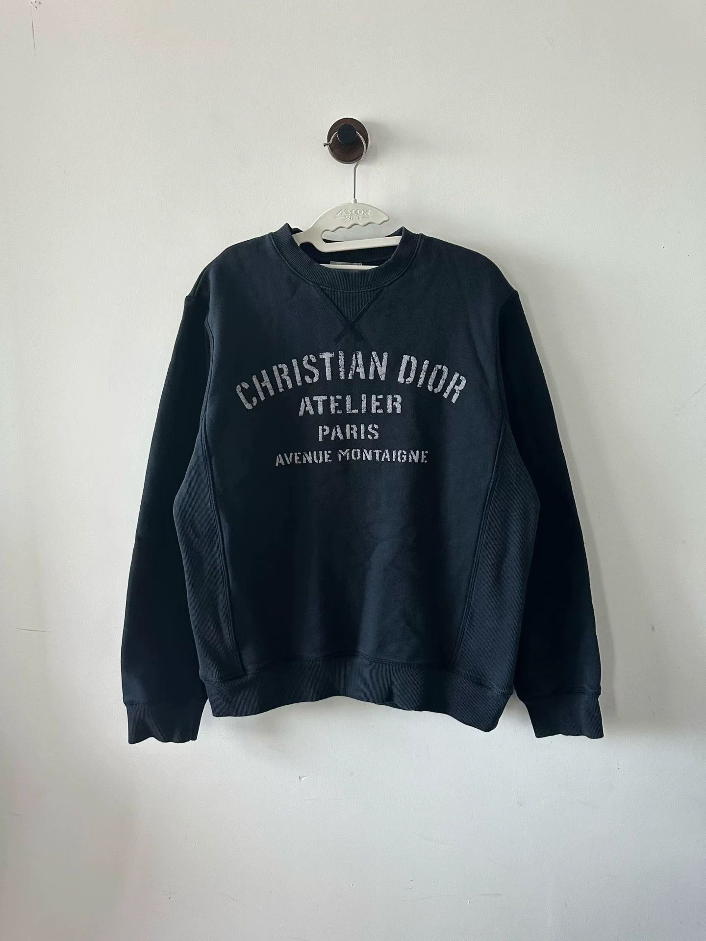 Dior Dior Navy Slogan Hoodie S Size US S / EU 44-46 / 1 - 1 Thumbnail