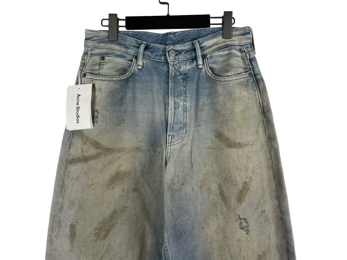 Acne Studios Acne Studios 1981M Dirt Pencillin Leather Denim Jeans Size US 32 / EU 48 - 3 Thumbnail