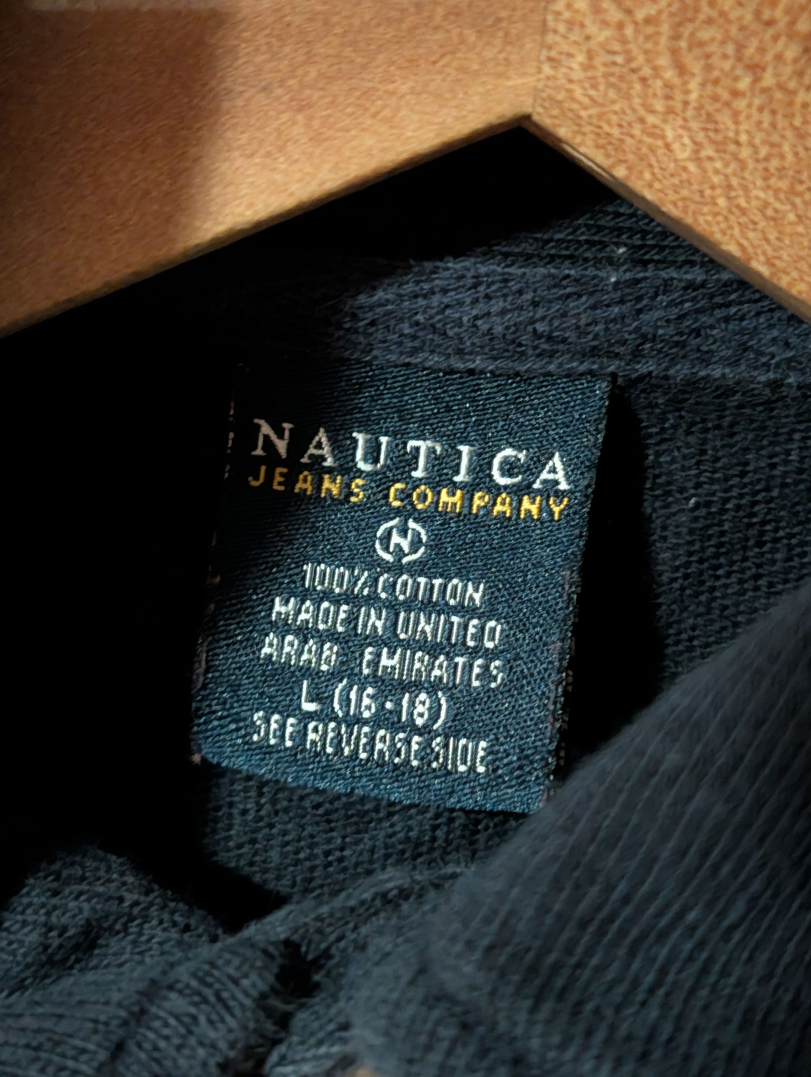 Nautica Vintage Y2K Nautica Jeans Kids Large Polo Long-Sleeve Size US L / EU 52-54 / 3 - 3 Thumbnail