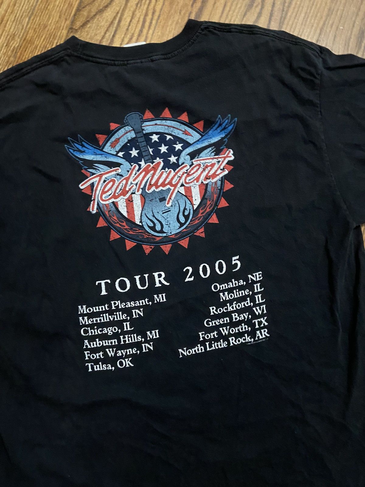 Vintage Vintage ted nugent tour shirt Size US XL / EU 56 / 4 - 5 Thumbnail