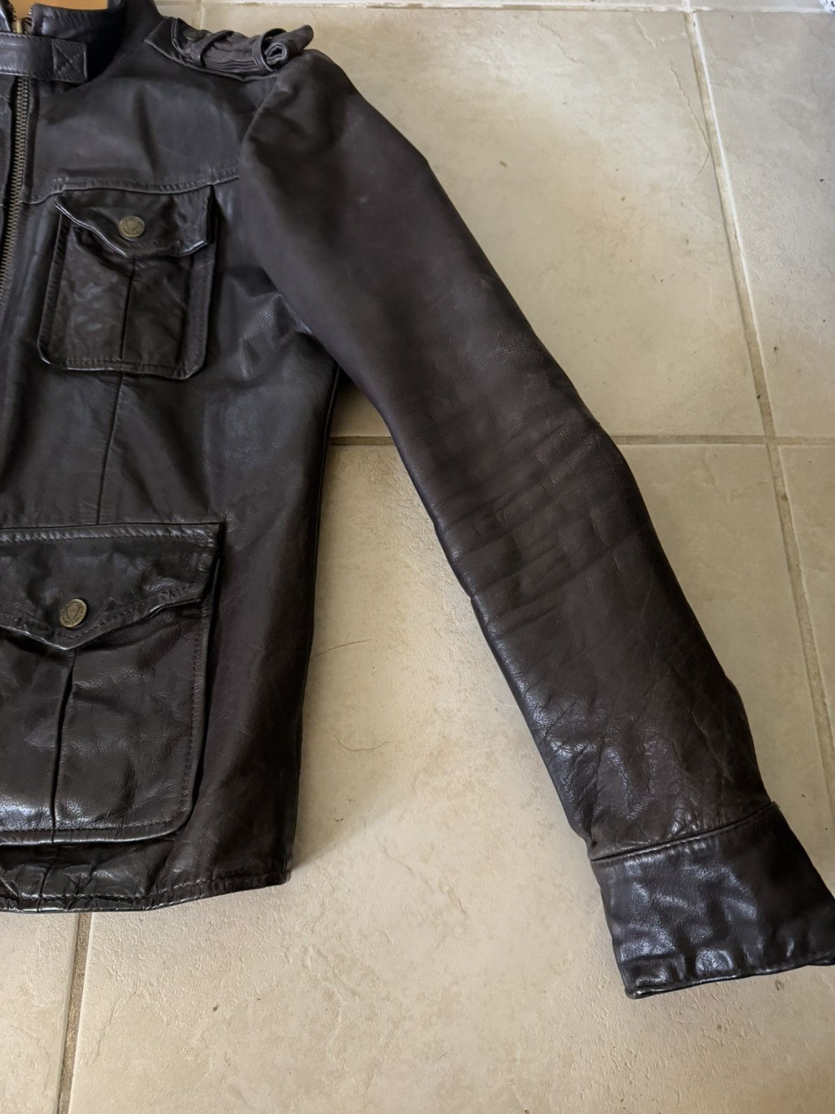 tigha Tigha Buffalo Leather Field Jacket Brown Small Size US S / EU 44-46 / 1 - 2 Thumbnail