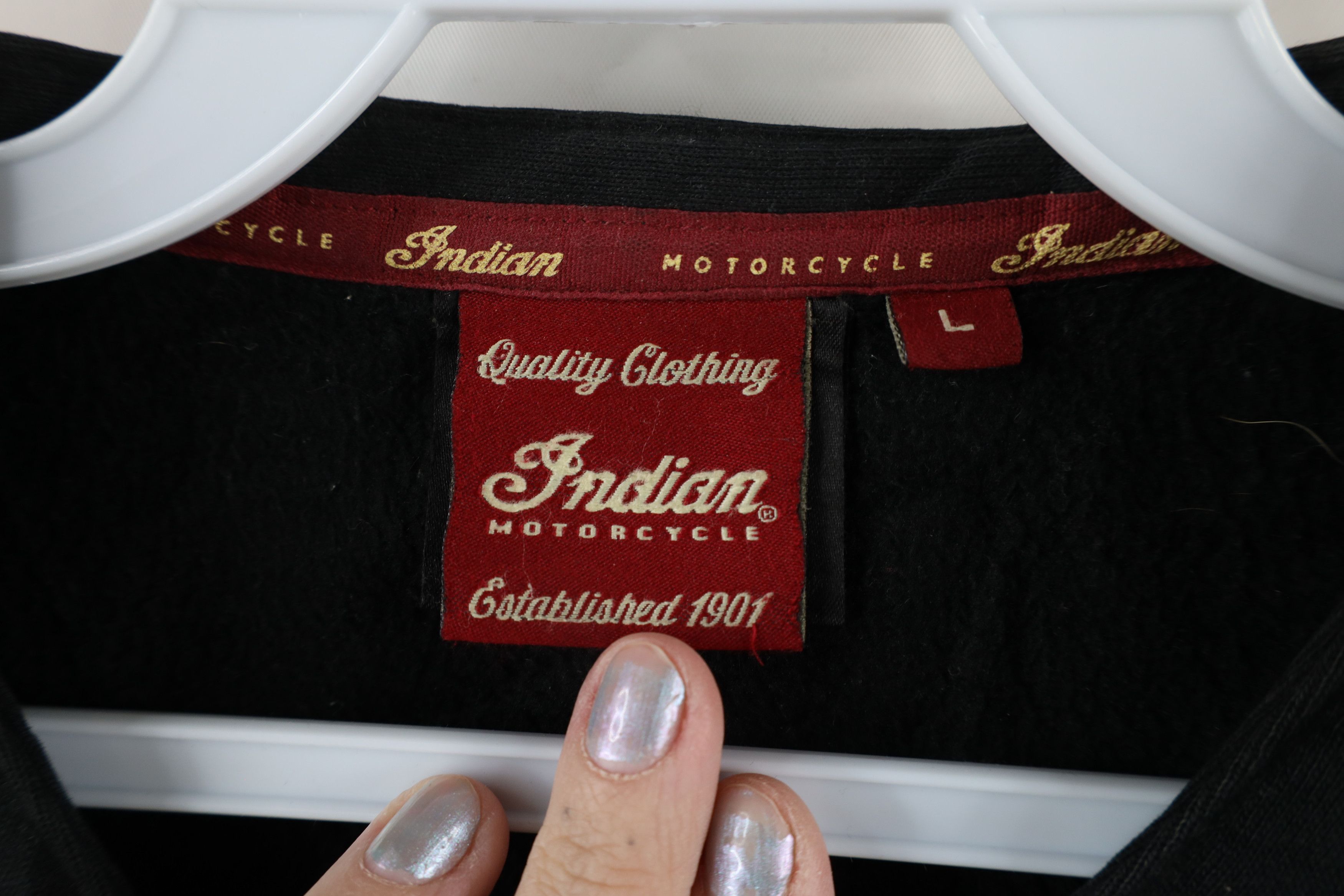 Vintage Vintage Indian Motorcycle Cafe Racer Sweatshirt Jacket Size US L / EU 52-54 / 3 - 6 Thumbnail