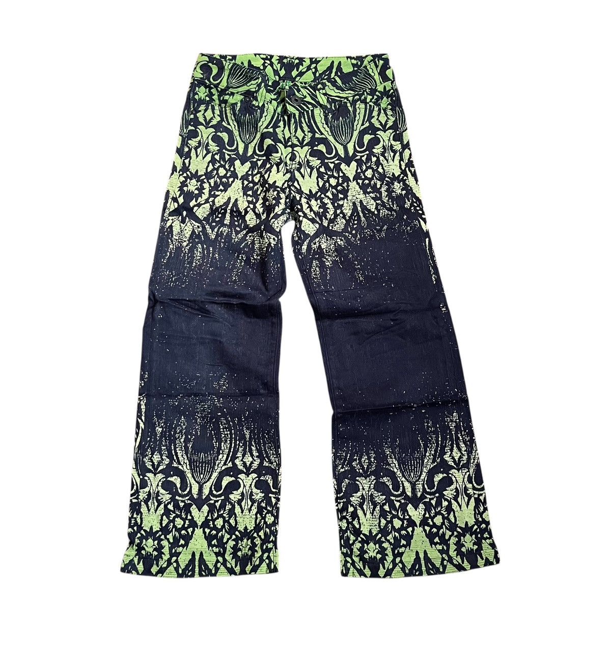 Issey Miyake Vintage issey miyake a.poc inside printed denim trousers Size US 28 / EU 44 - 1 Thumbnail