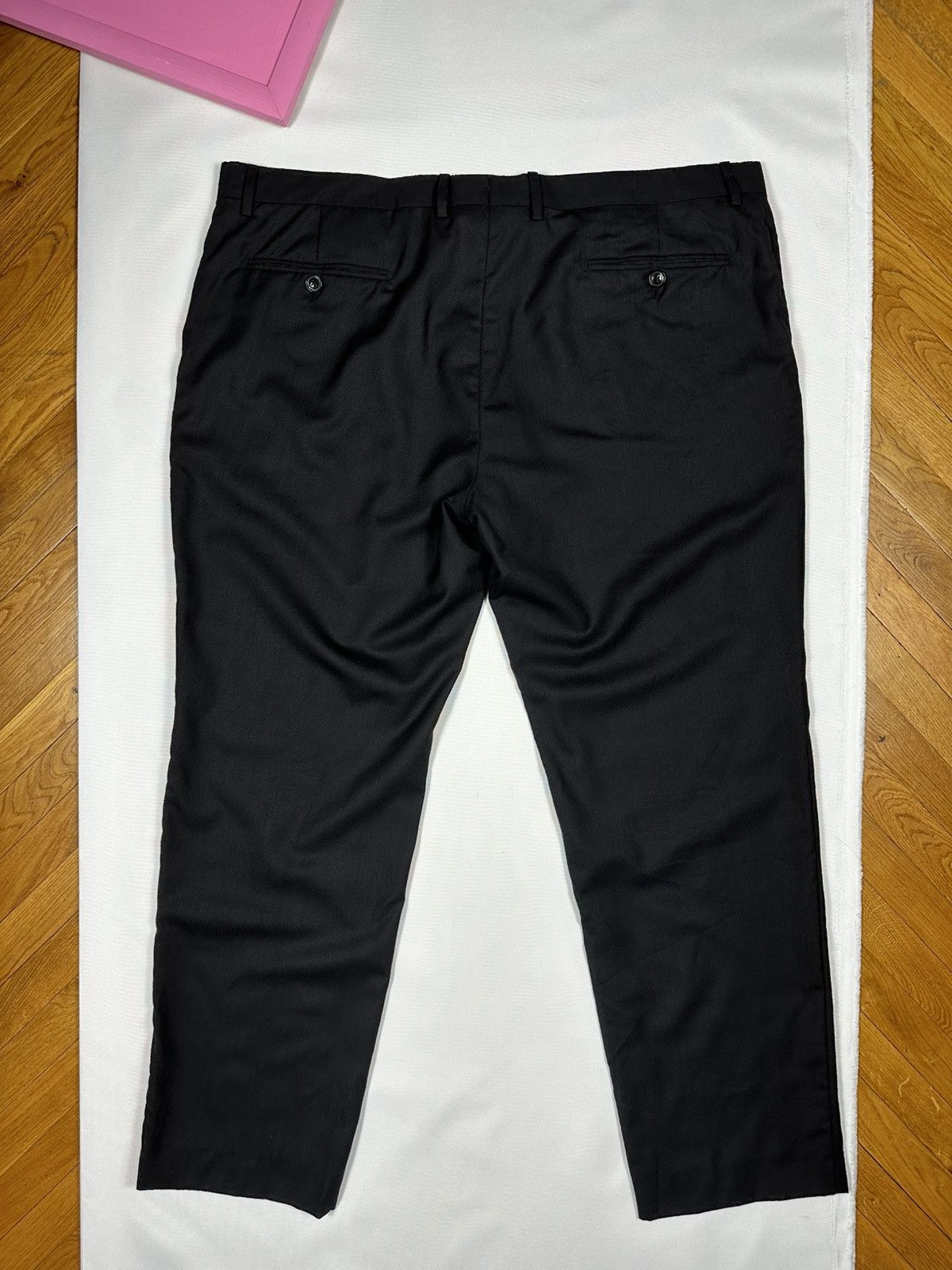 Etro ETRO 58 Pants Black Suit Logo Trousers Men’s Lana Wool Size US 42 / EU 58 - 14 Thumbnail