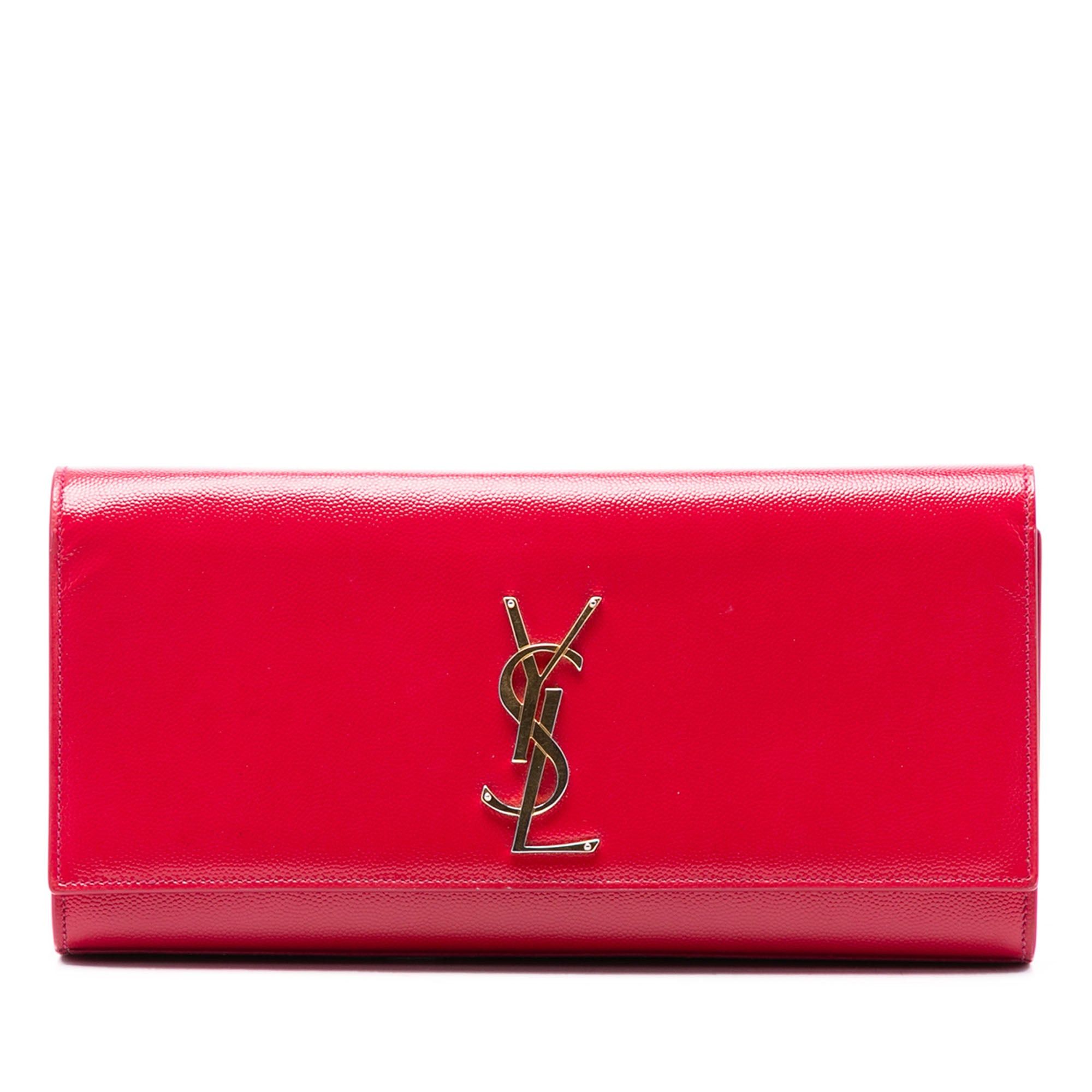 Saint Laurent Paris Grain de Poudre Monogram Cassandre Clutch Size ONE SIZE - 1 Thumbnail