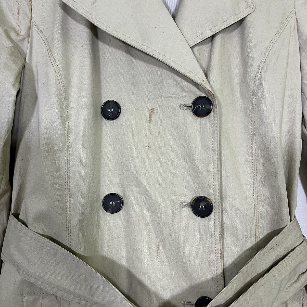 Vintage VINTAGE ZARA TRENCH COAT Size XS / US 0-2 / IT 36-38 - 4 Thumbnail
