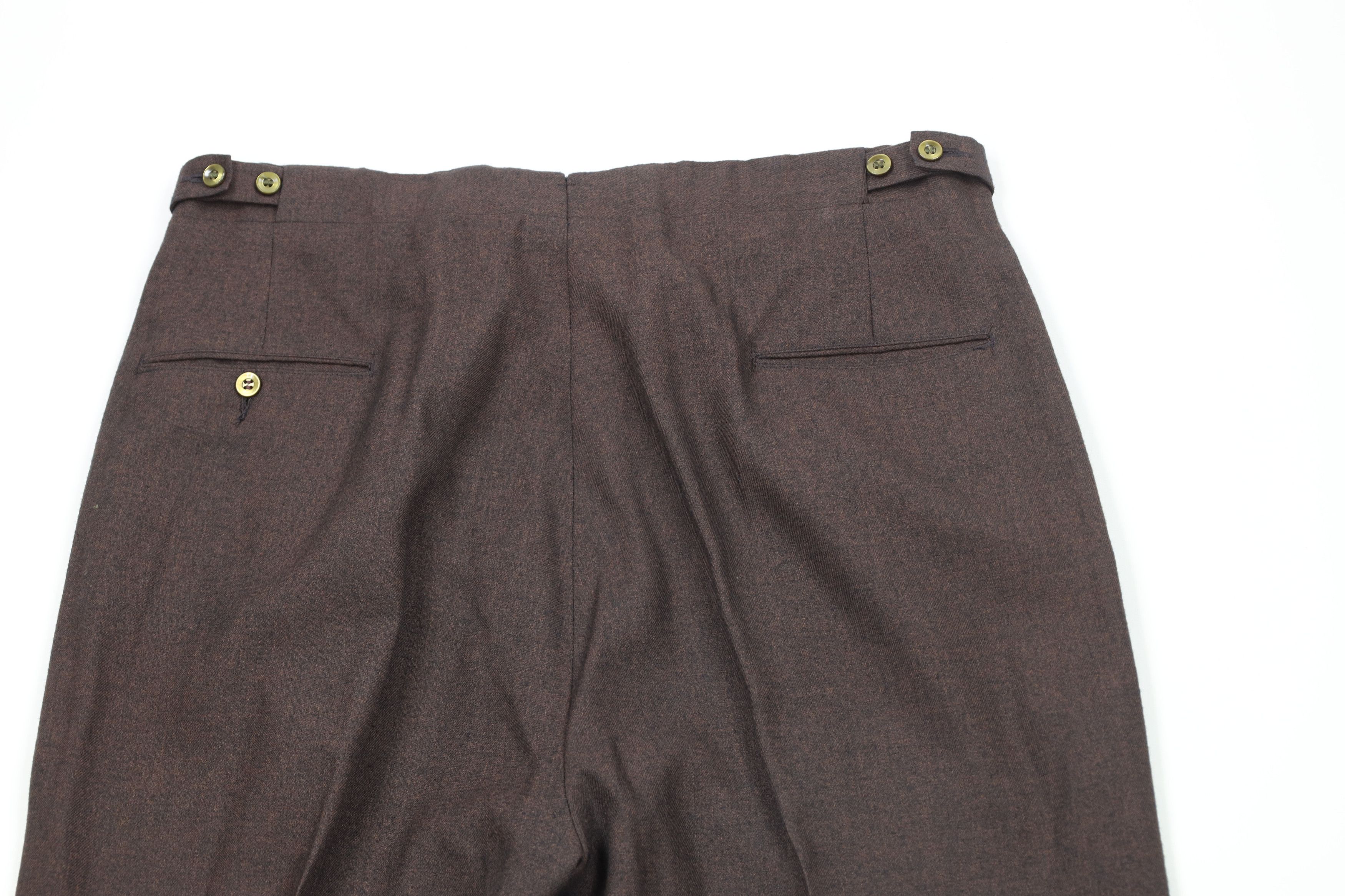 Vintage Vintage 60s 70s Streetwear Button Back Chino Pants Brown USA Size US 34 / EU 50 - 9 Thumbnail