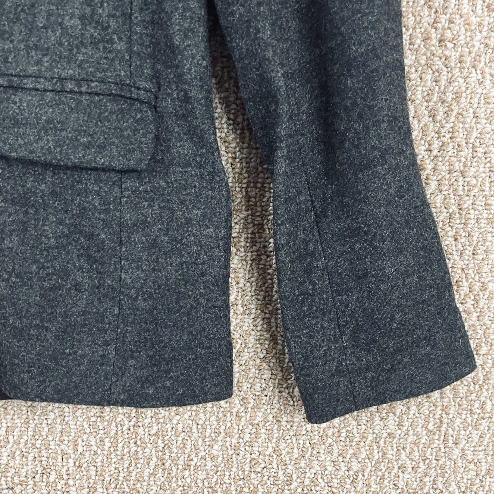 J.Crew J.Crew Blazer Jacket Womens Size 12 Gray Wool Notch Lapel Herringbone Long Sleeve Six-Button Double-Breasted Size XL / US 12-14 / IT 48-50 - 5 Thumbnail