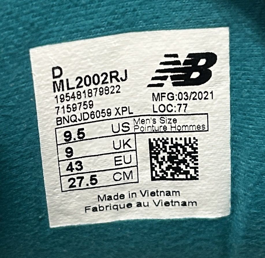 New Balance × Salehe Bembury Salehe Bembury x New Balance 2002R ‘Water Be The Guide’ 9.5 Size US 9.5 / EU 42-43 - 7 Thumbnail