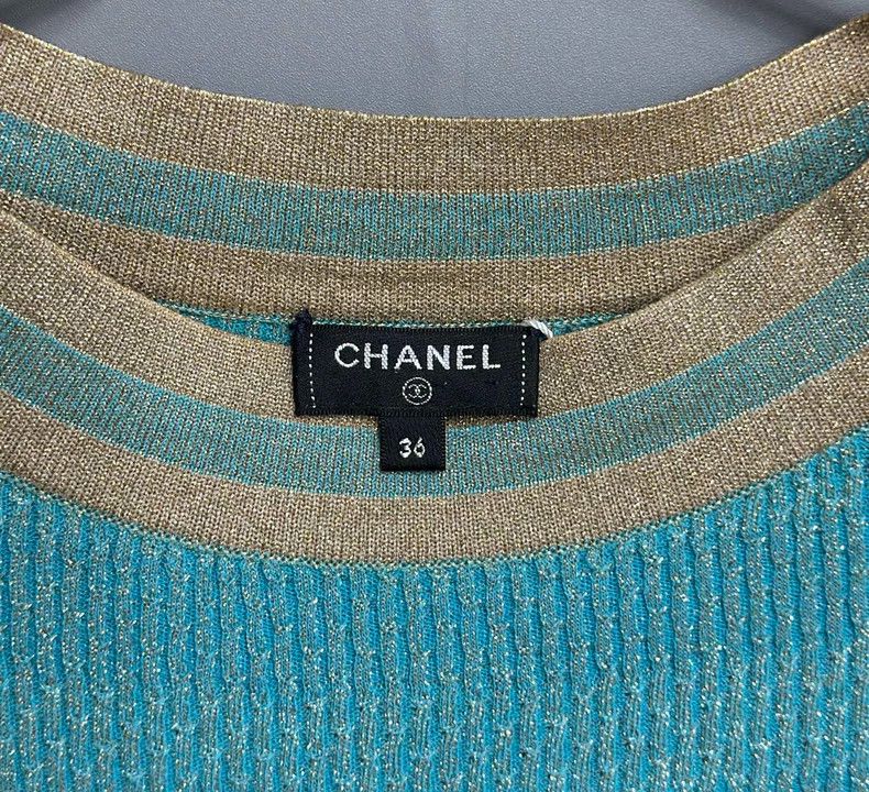 Chanel Chanel Egypt Series Blue Short Sleeve 2504-Nextarrow Size XS / US 0-2 / IT 36-38 - 4 Thumbnail
